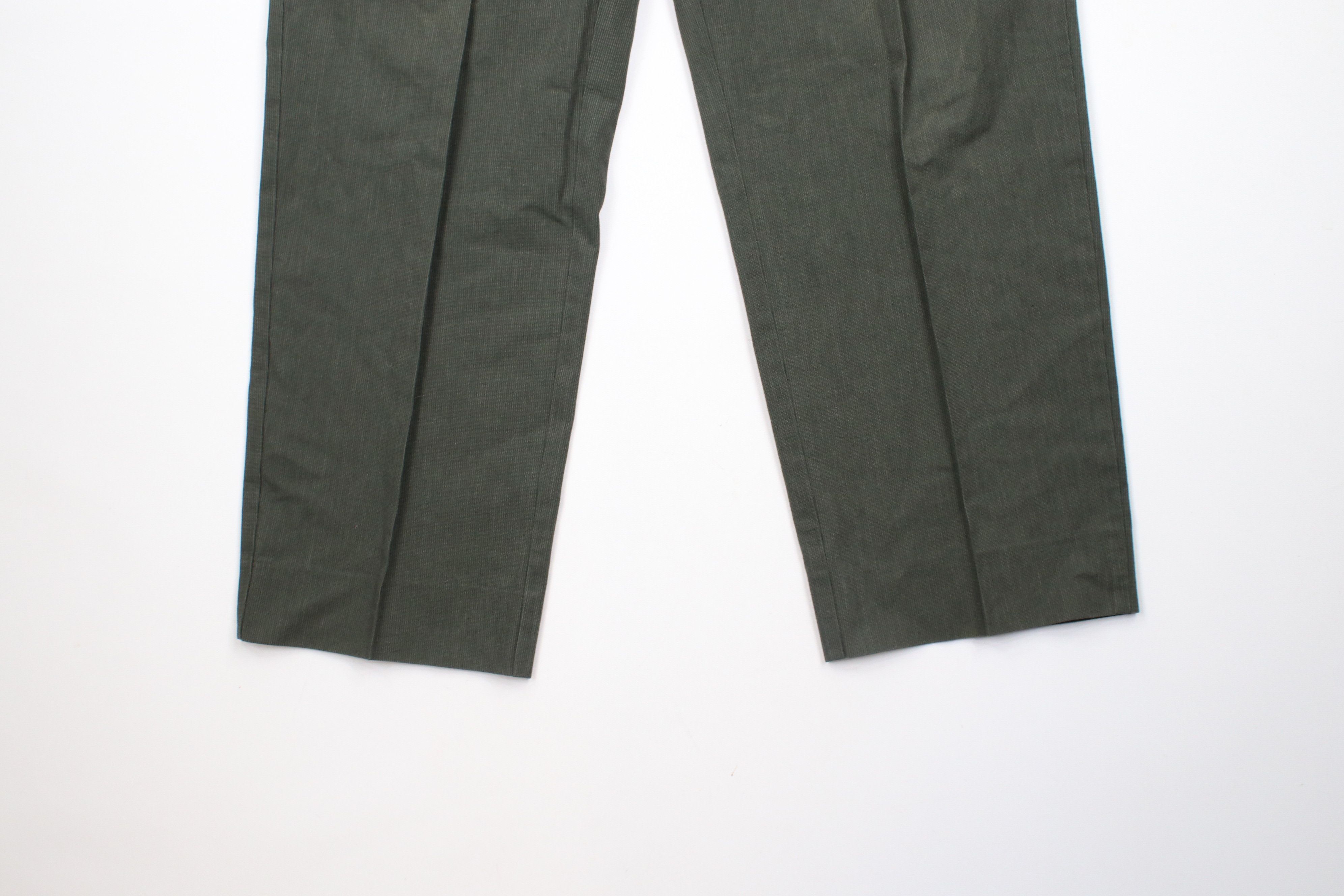 Perry Ellis Vintage 90s Perry Ellis Pinstriped Wide Leg Chino Pants Size US 34 / EU 50 - 4 Thumbnail