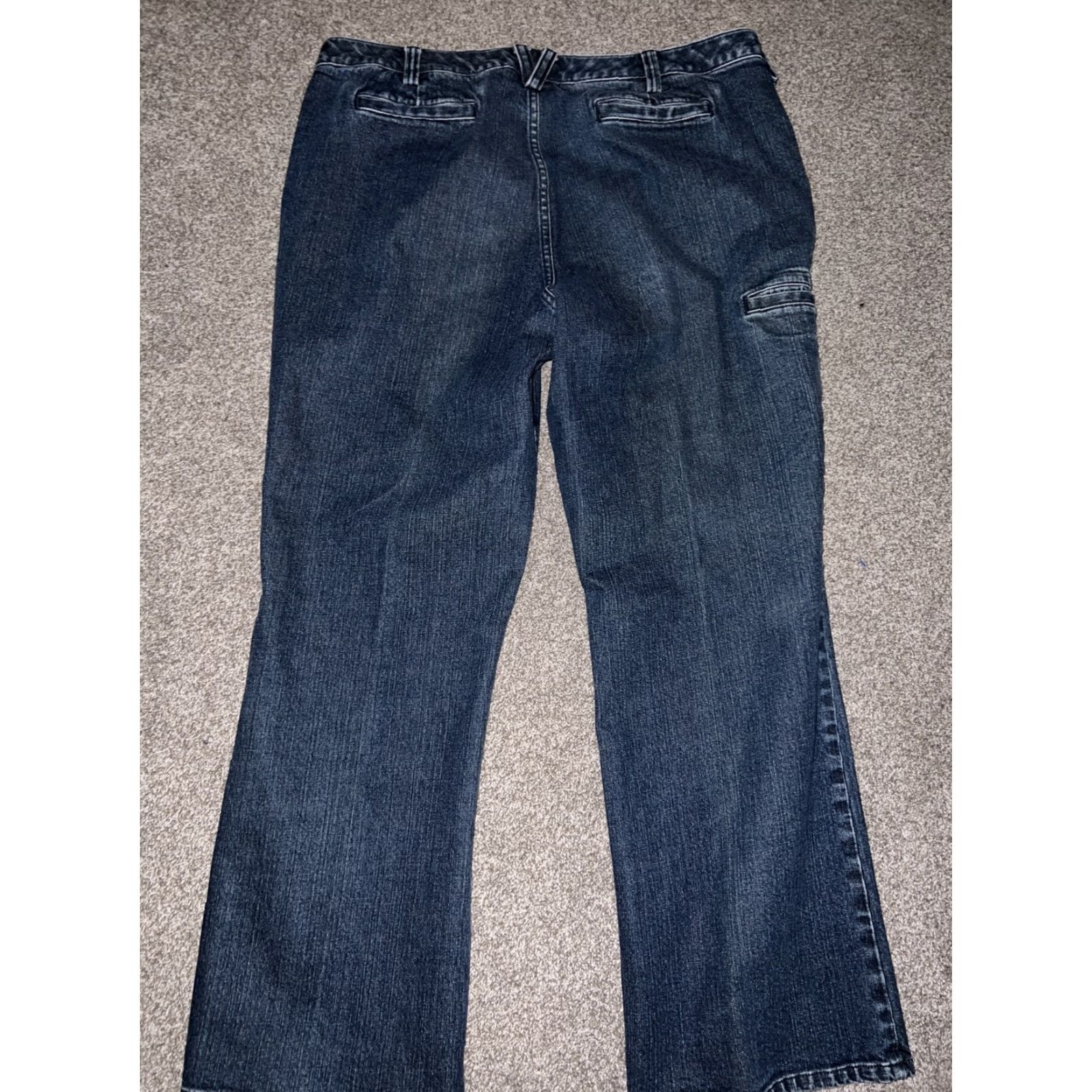 CO VINTAGE Duluth Trading Co Jeans Womens 18 Blue Straight Casual Pants 36x31 Size 40" / US 18 - 4 Thumbnail