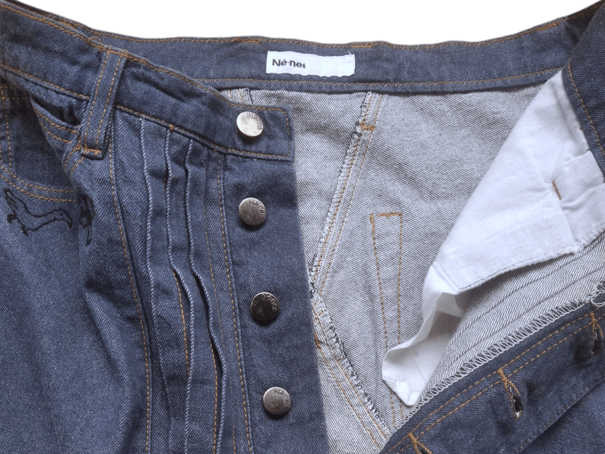 Issey Miyake Ne-net By Issey Miyake Vintage Short Pants High Waist Size 31" - 5 Thumbnail
