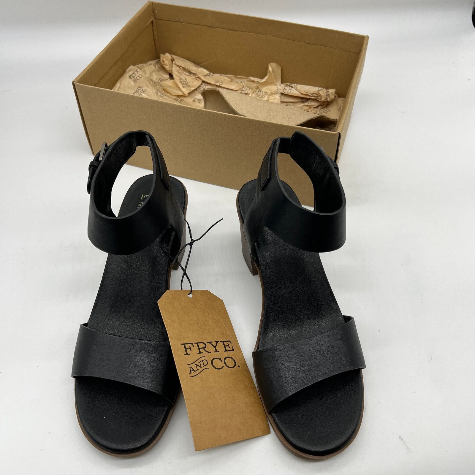 Other Frye and Co. Womens Kahlia Heeled Sandals Black Size 8M Size US 8 / IT 38 - 3 Thumbnail