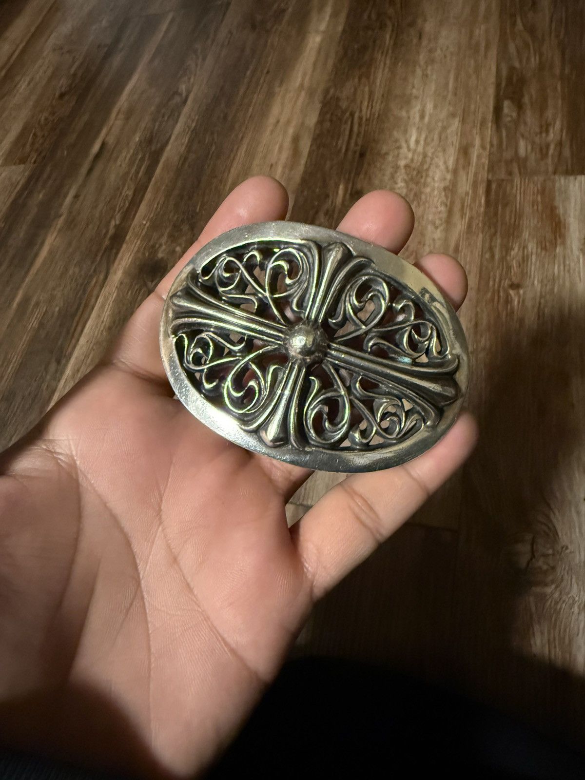 Louis Vuitton Belt Black Leather LV Logo Buckle