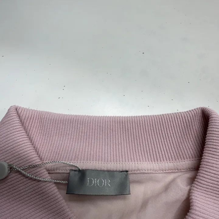Dior Dior Dior Men's Long Sleeve Polo Shirt in Pink 0079-2507 Size US L / EU 52-54 / 3 - 6 Thumbnail