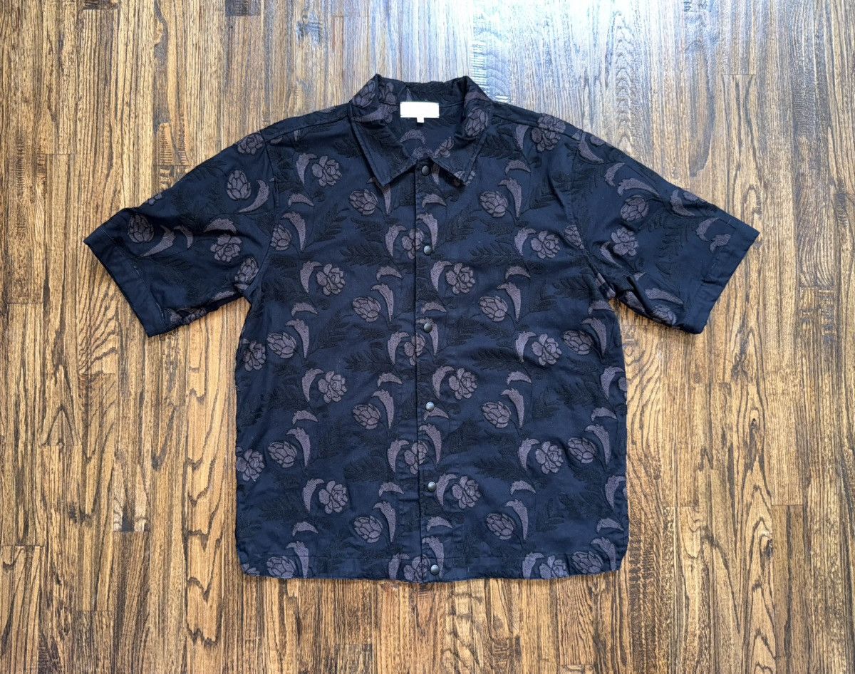 Kith Kith Embroidered Black Floral Stitched Button-Up Shirt Large Size US L / EU 52-54 / 3 - 2 Thumbnail
