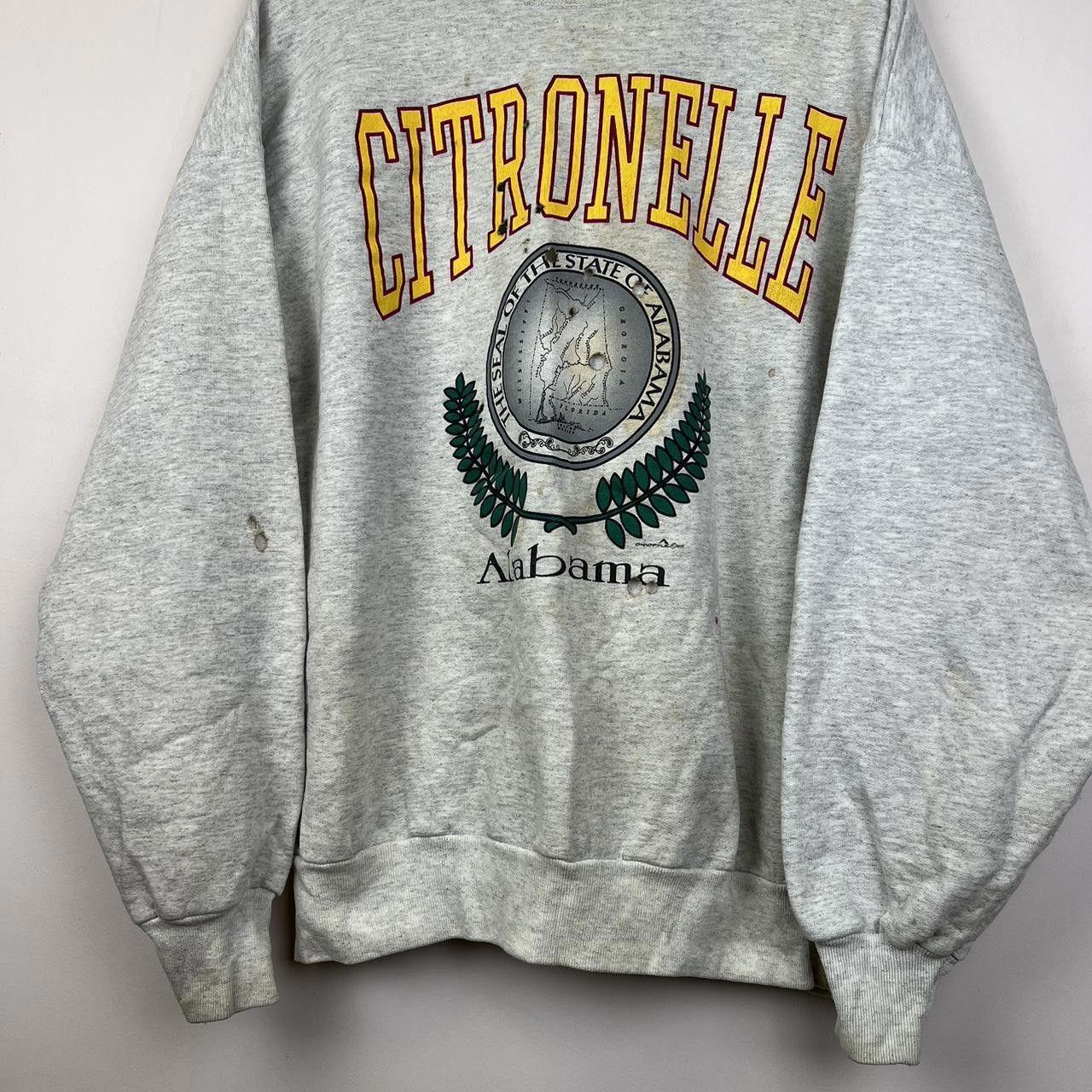 Hanes Citronelle Alabama Vintage Sweatshirt 90s Hanes Size US XL / EU 56 / 4 - 2 Thumbnail