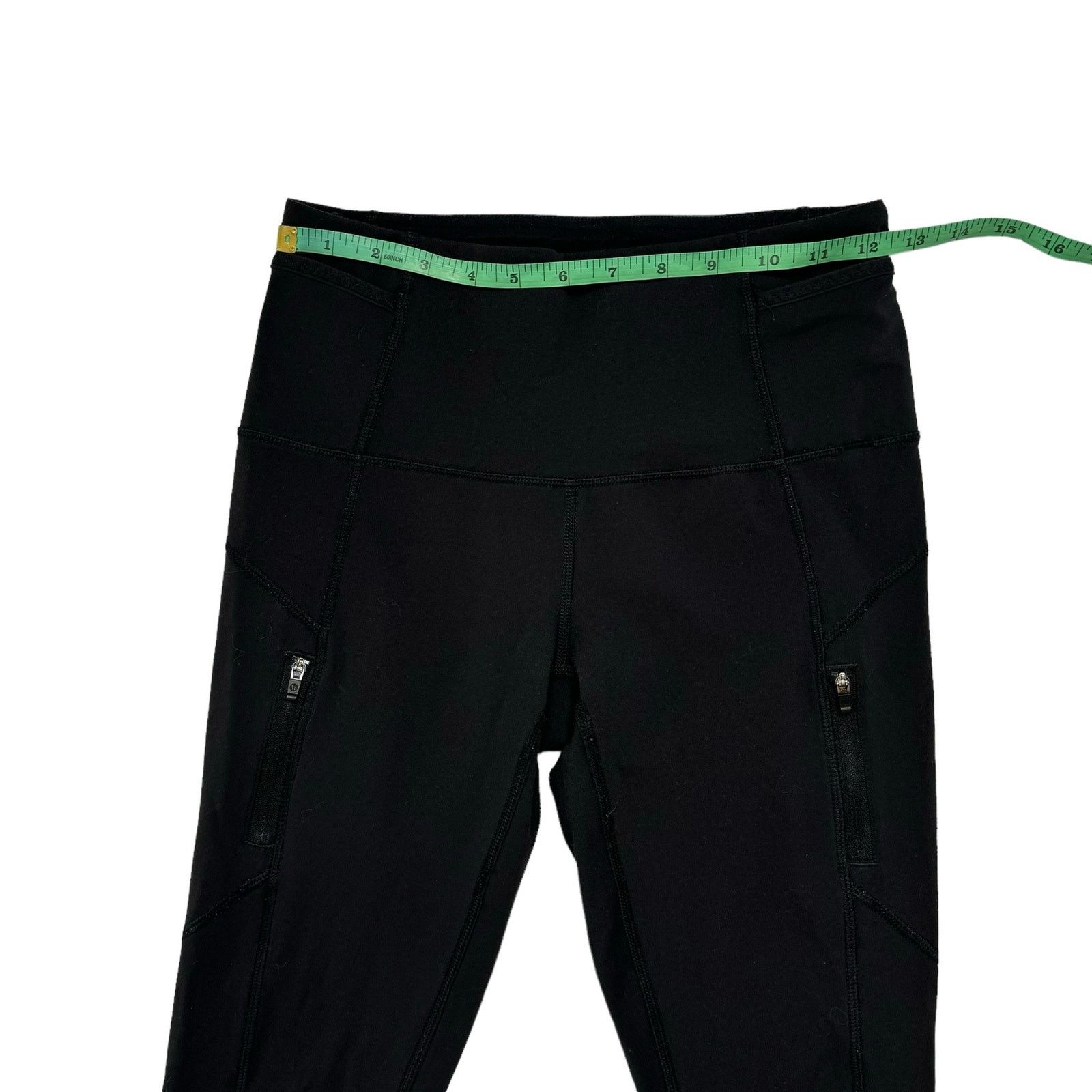 Lululemon LULULEMON Black Reflective Triangle Running Leggings Size 4 Size 27" / US 4 / IT 40 - 6 Thumbnail