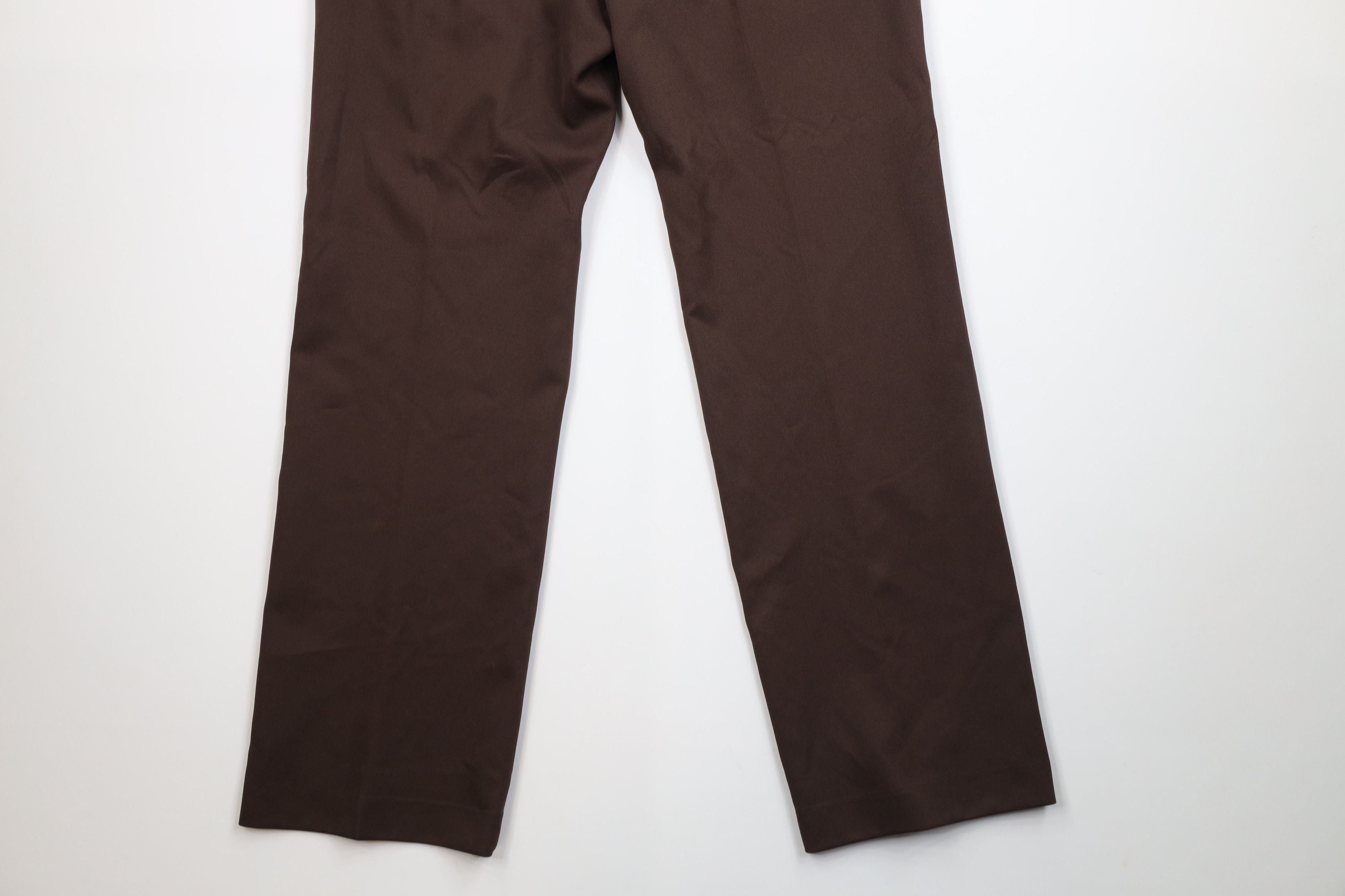 Vintage Vintage 70s Streetwear Flared Wide Leg Chino Pants Brown USA Size US 36 / EU 52 - 11 Thumbnail