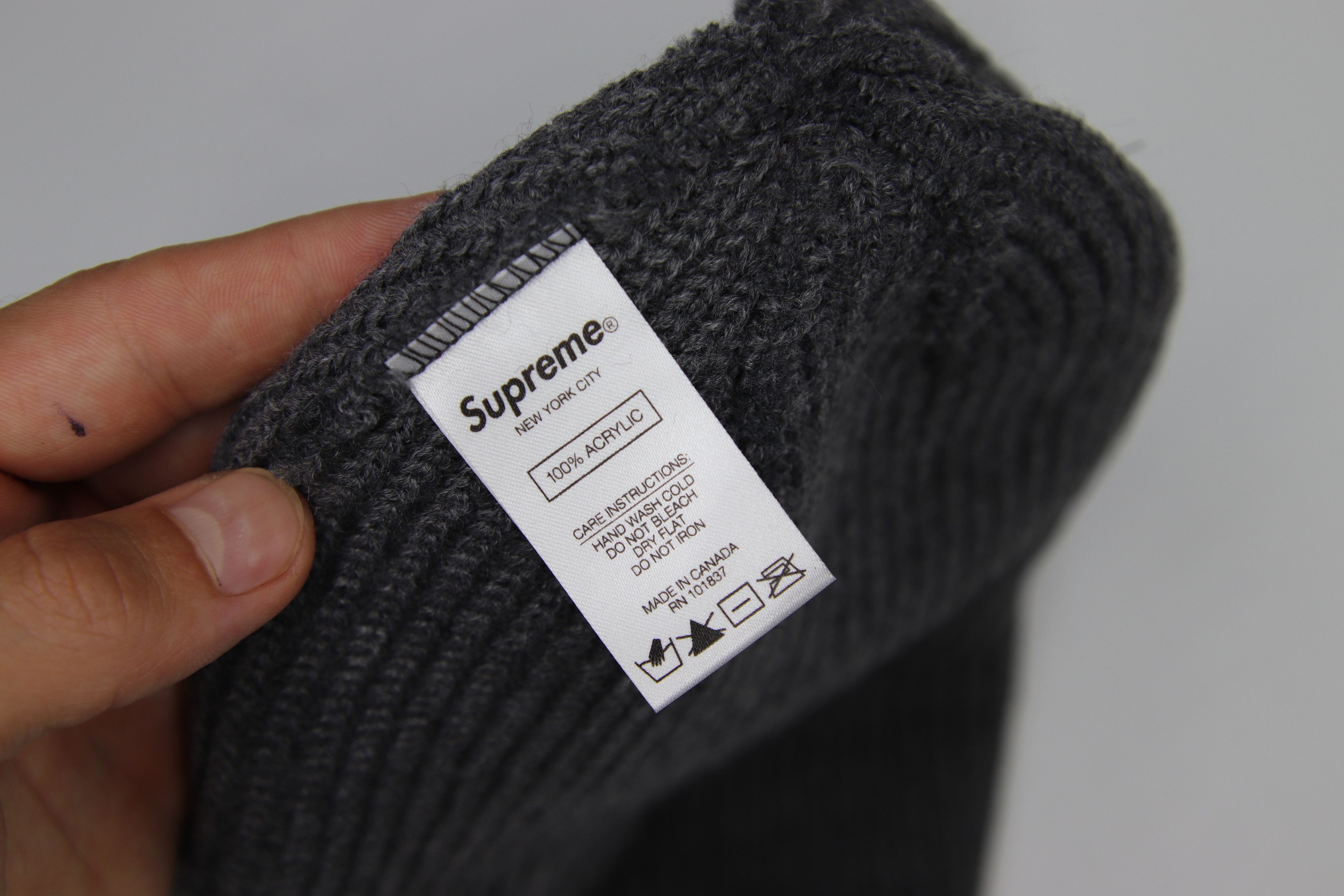 Supreme Supreme Loose Gauge Beanie Heather Grey Size ONE SIZE - 3 Thumbnail