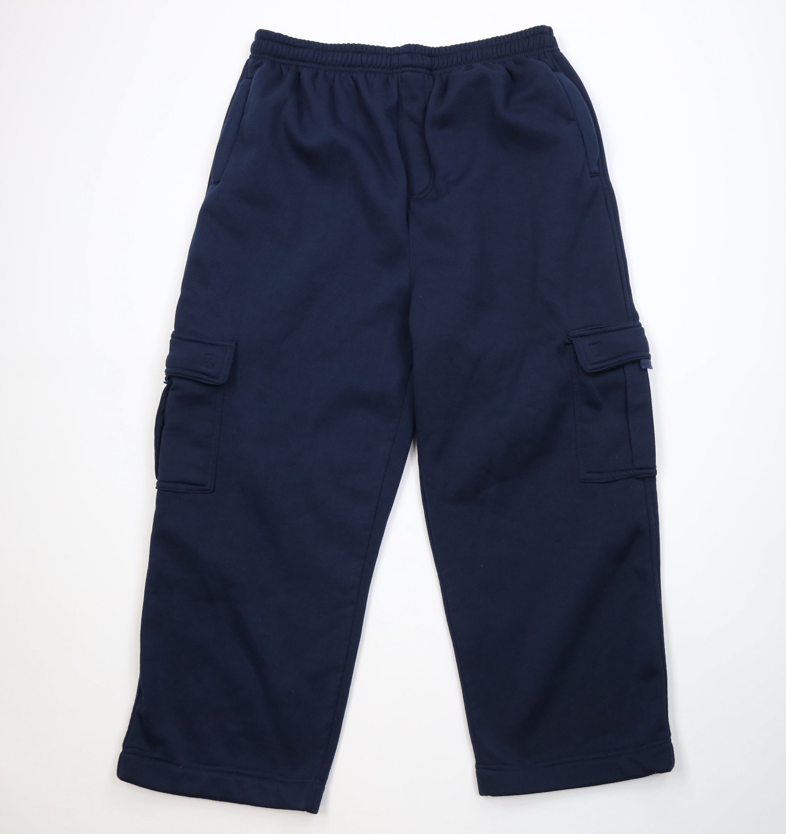 Vintage Vintage 90s Y2K Streetwear Wide Leg Cargo Sweatpants Blue Size US 38 / EU 54 - 1 Thumbnail