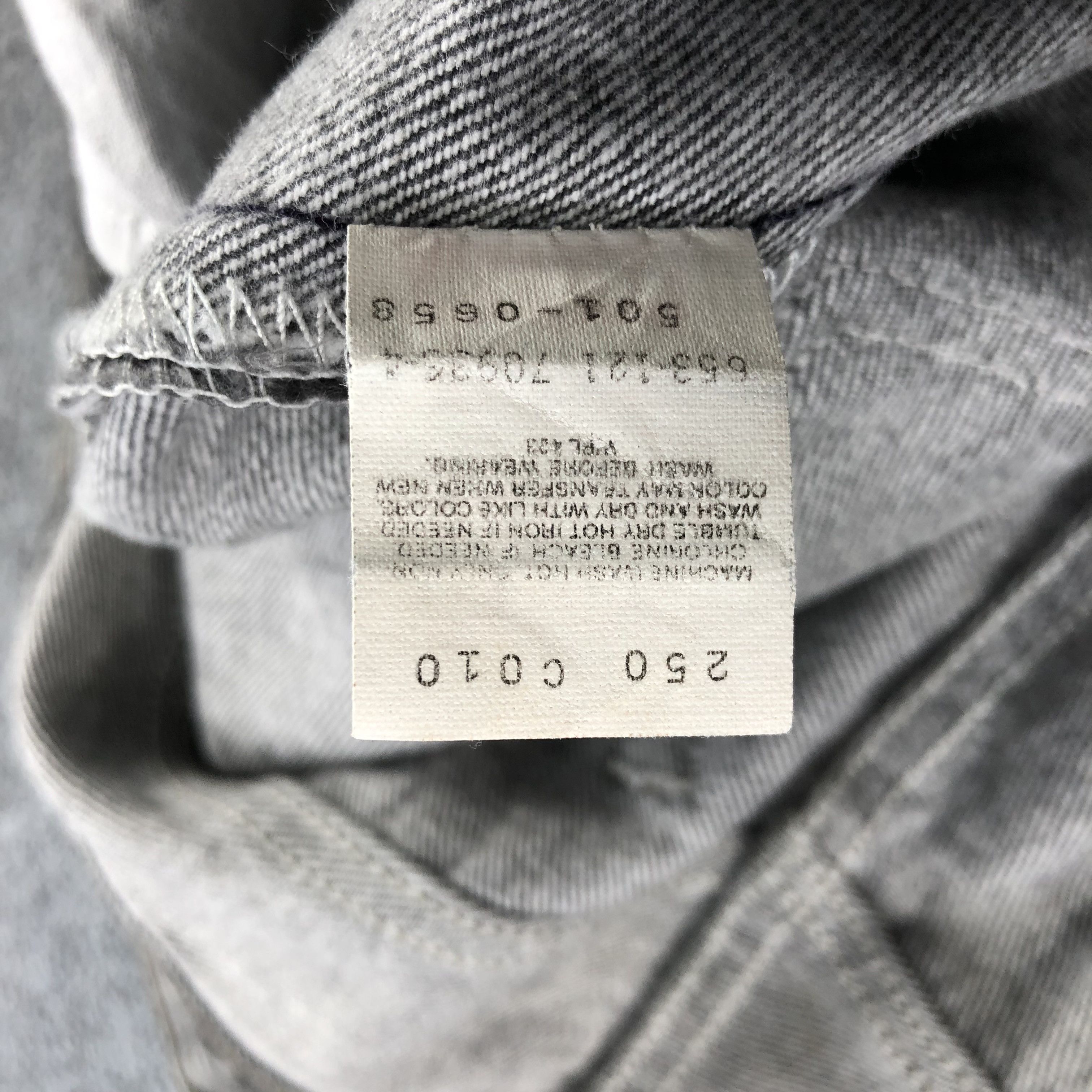 Levi's Vintage 90s Levis 501 Faded Black Jeans-JM2063 Size US 34 / EU 50 - 10 Thumbnail