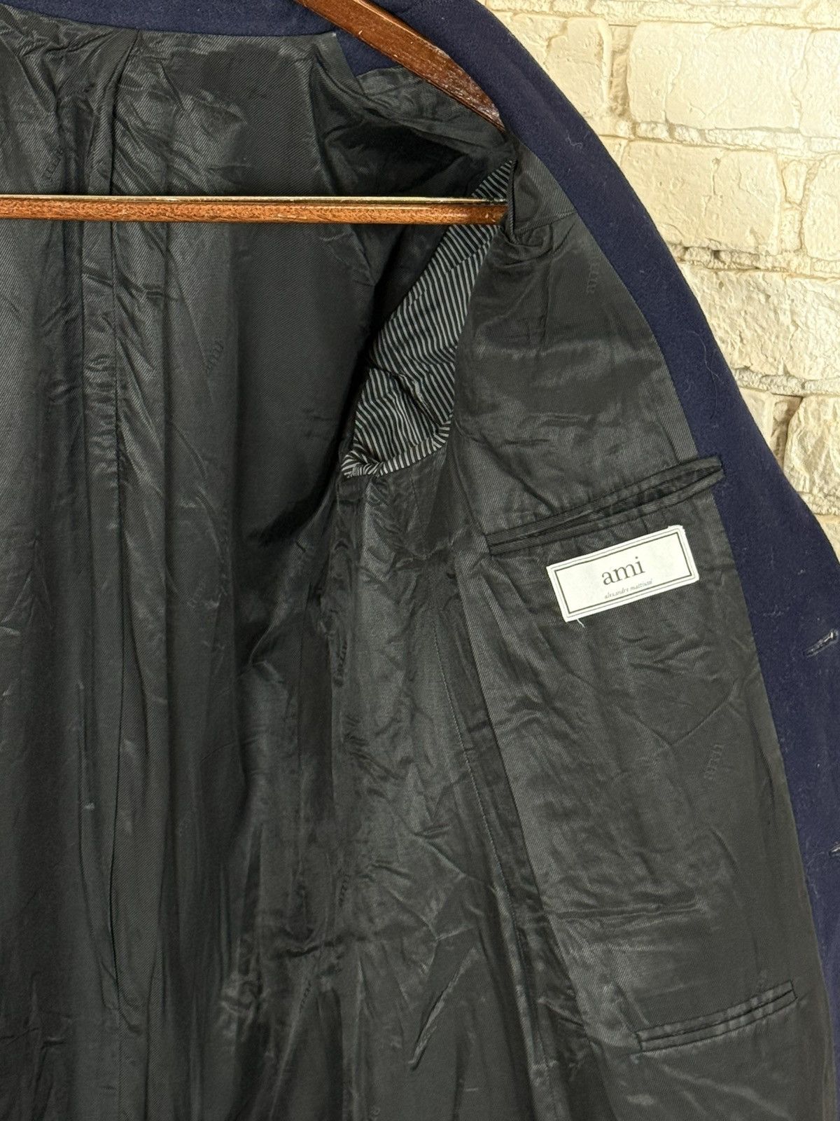 AMI AMI Alexandre Mattiussi Navy Blues Wool Coat Size 48 Size US M / EU 48-50 / 2 - 16 Thumbnail