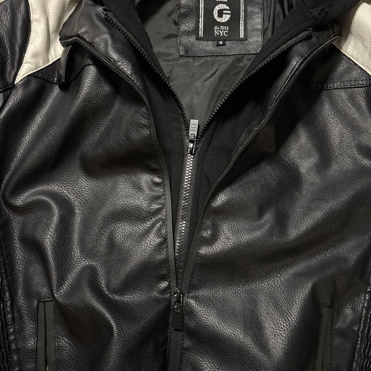 Other 2000s G-Fried Denim moto hooded euro leather jacket medium Size US M / EU 48-50 / 2 - 7 Thumbnail