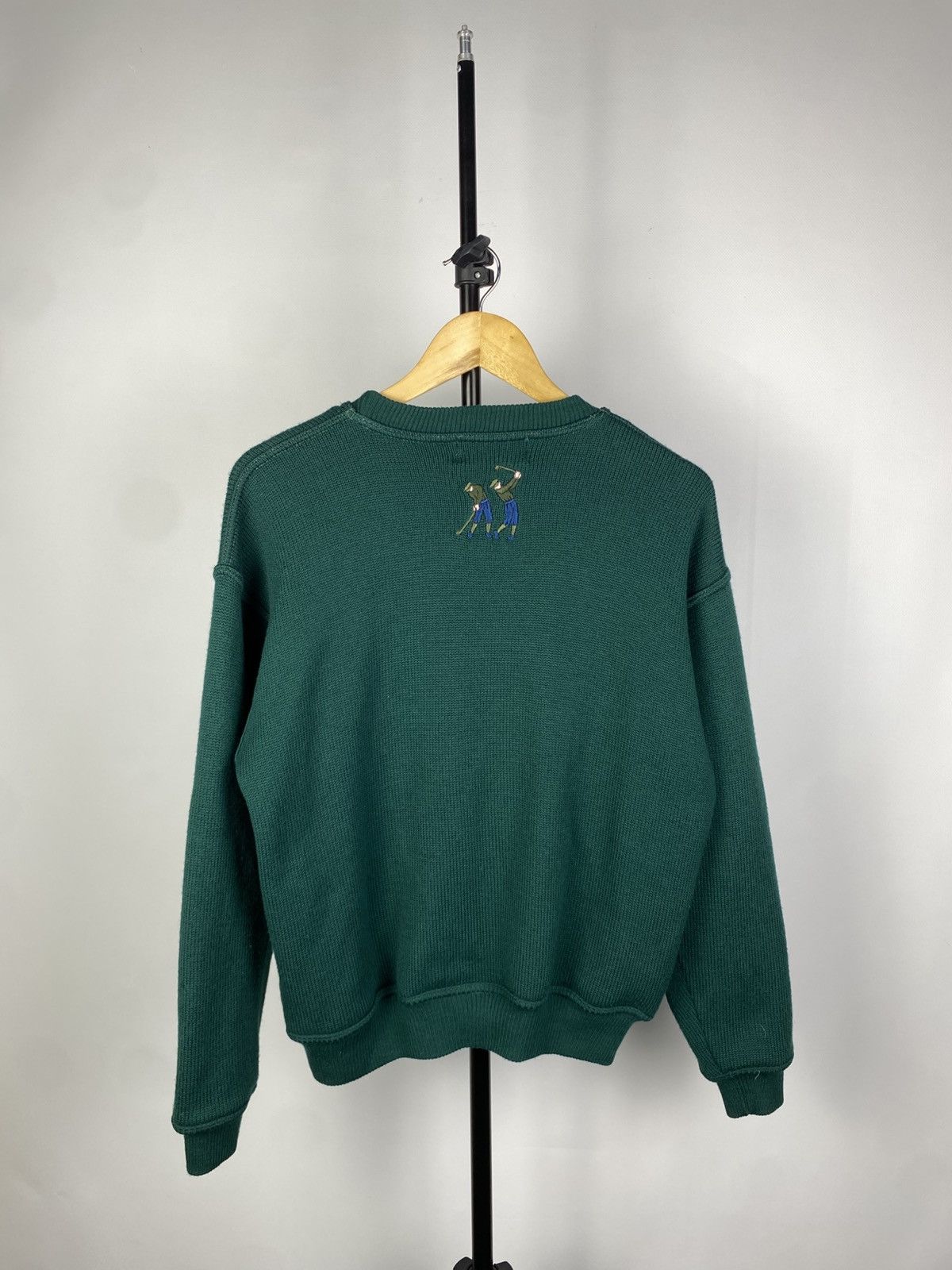 Designer × Vintage Vintage 90s Big golf print wool knitted sweater Y2K Size US S / EU 44-46 / 1 - 6 Thumbnail
