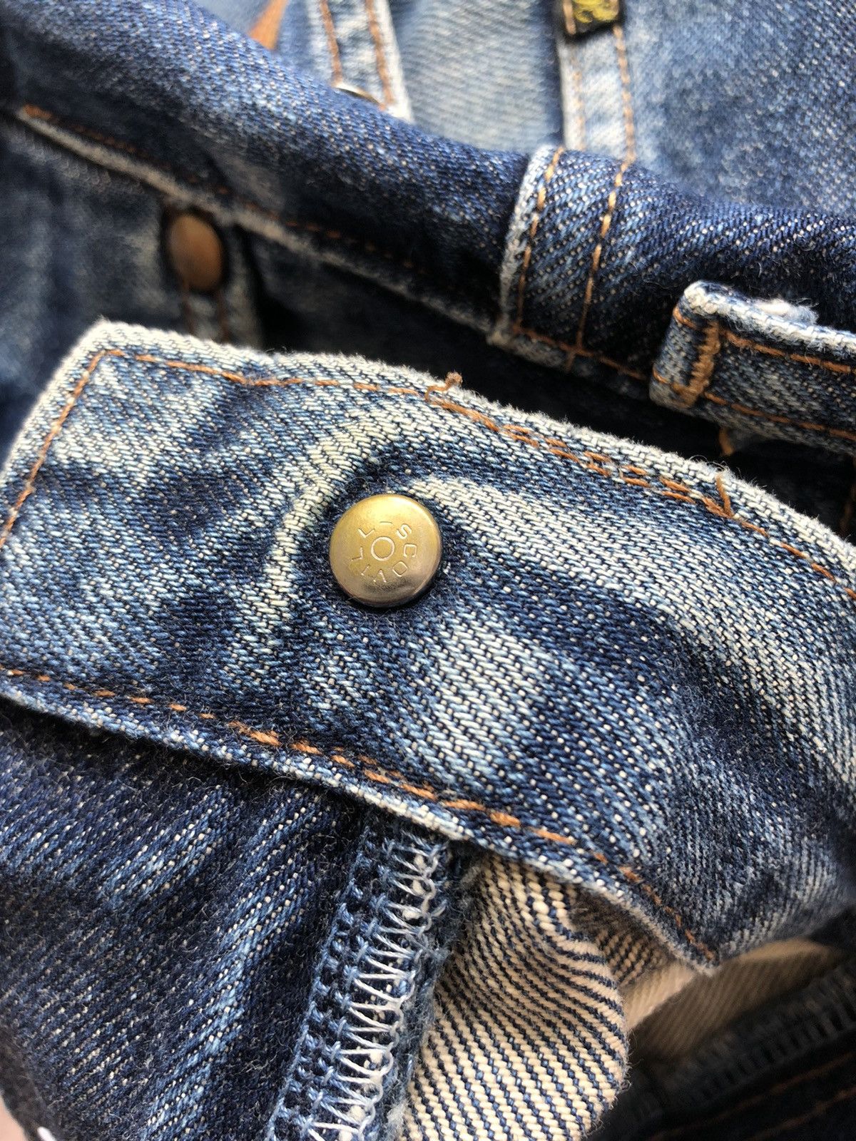 If Six Was Nine Vintage 80s Wrangler Blue Bells Selvedge Jeans Size US 28 / EU 44 - 16 Thumbnail