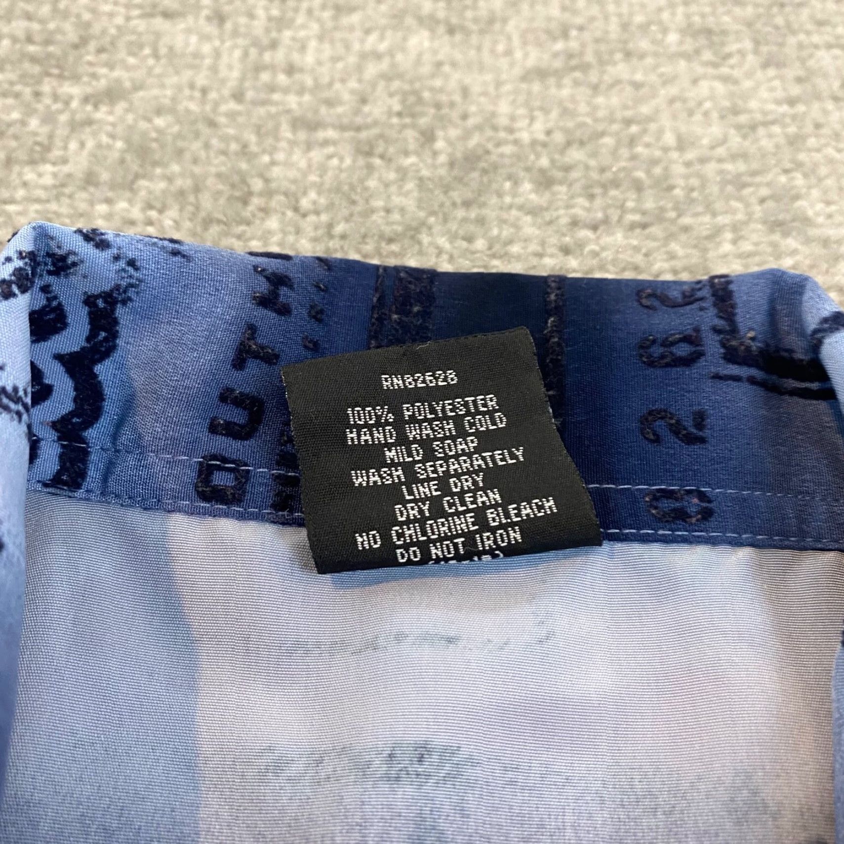 Southpole VINTAGE Southpole Shirt Mens Large Blue Graphic AOP Spellout Button Up Skater Goth Y2K Size US L / EU 52-54 / 3 - 7 Thumbnail