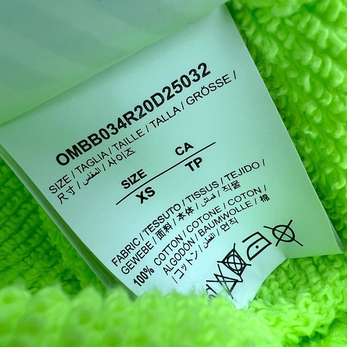 Off-White Off-White Neon Cutout Arrows Hoodie Size US XS / EU 42 / 0 - 6 Thumbnail