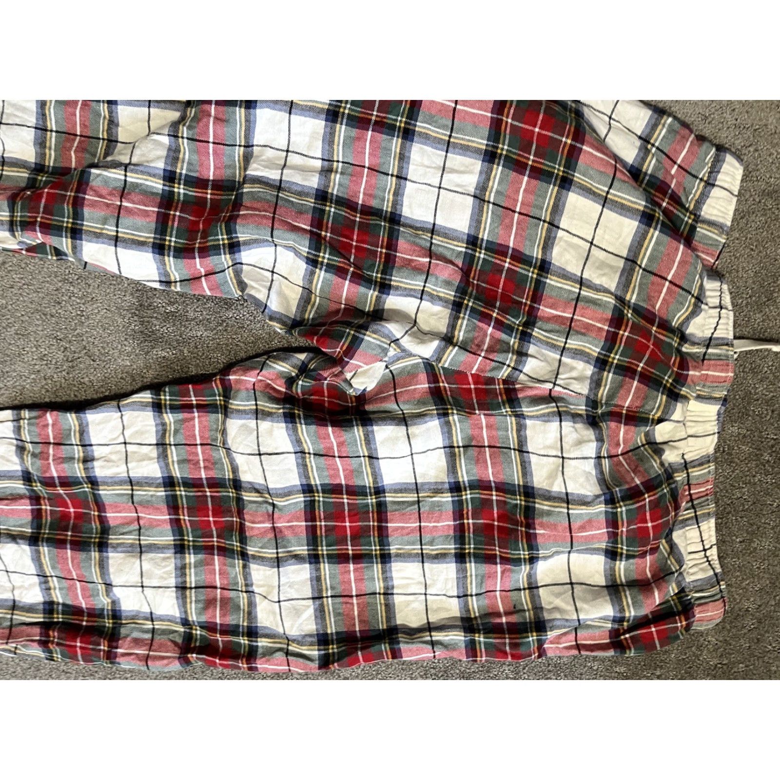 Gap Gap Mens Large Multicolor Plaid Sweatpants with Pockets, Casual Lounge Sweatpants, Drawstring Inseam 27 in, Regular Size, Athleisure Pants Size US 33 - 4 Thumbnail