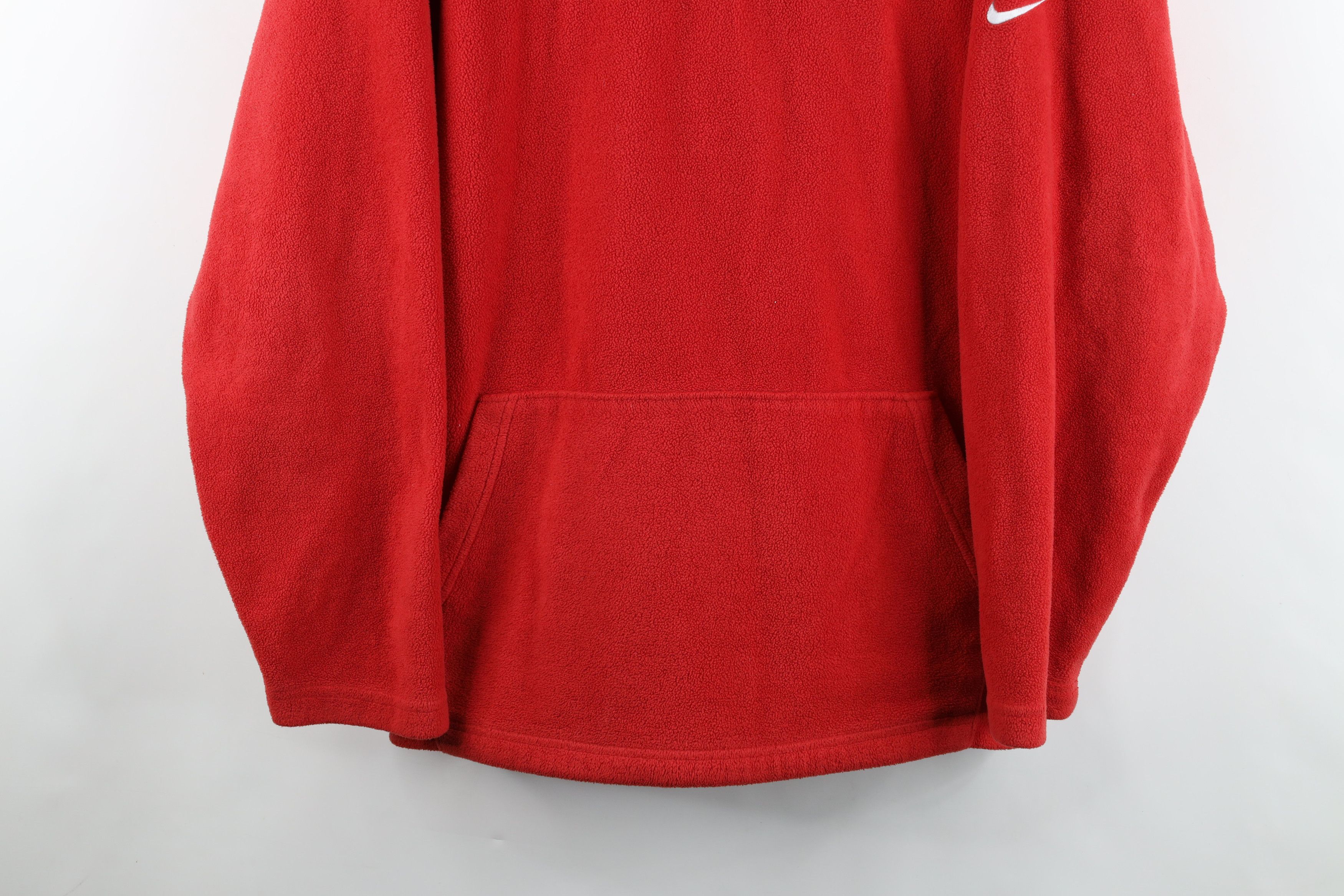 Nike Vintage Nike Travis Scott Center Swoosh Fleece Hoodie Red Size US XXL / EU 58 / 5 - 3 Thumbnail