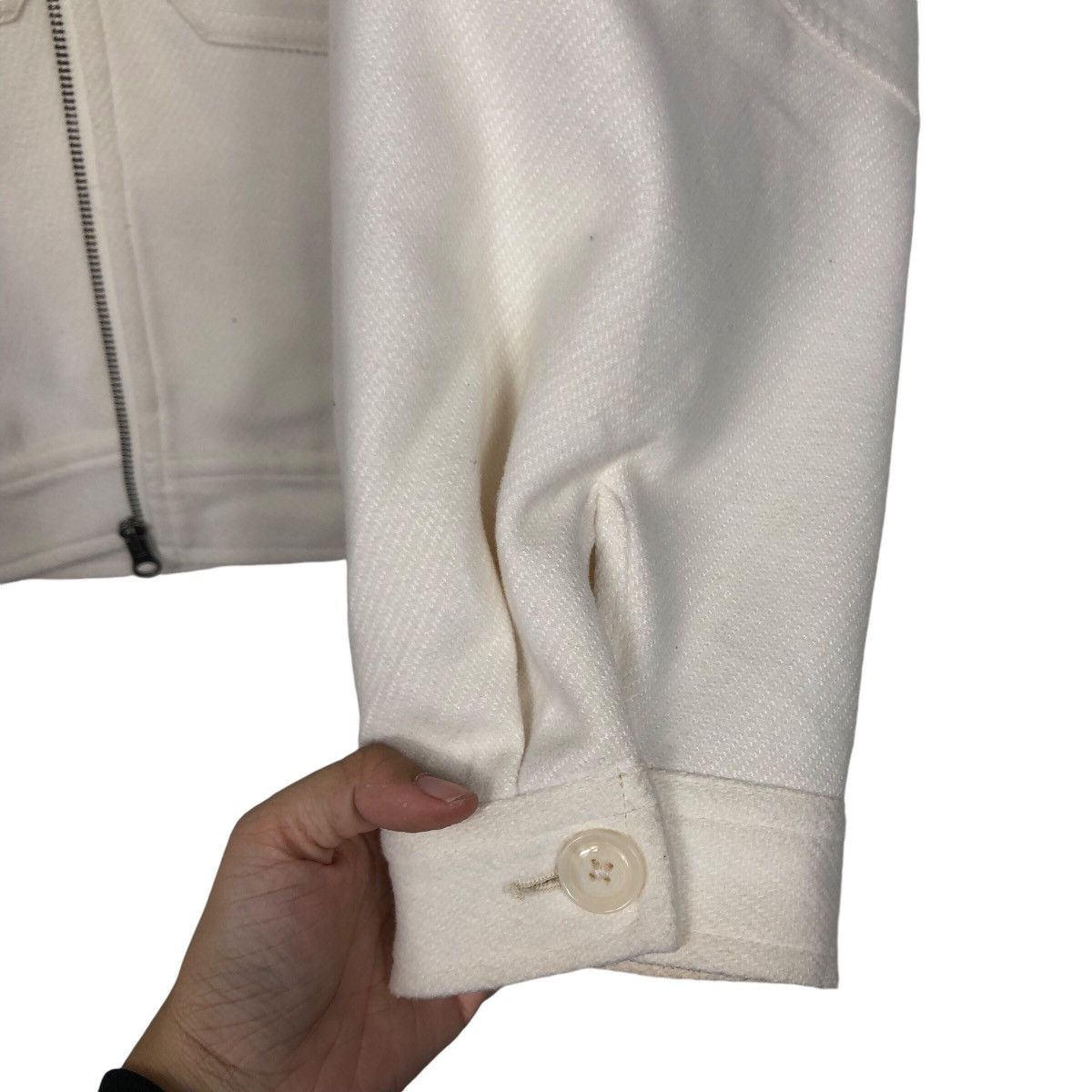 Japanese Brand 📌Vintage Cropped Wool Biker Jacket GU Size US XL / EU 56 / 4 - 16 Thumbnail