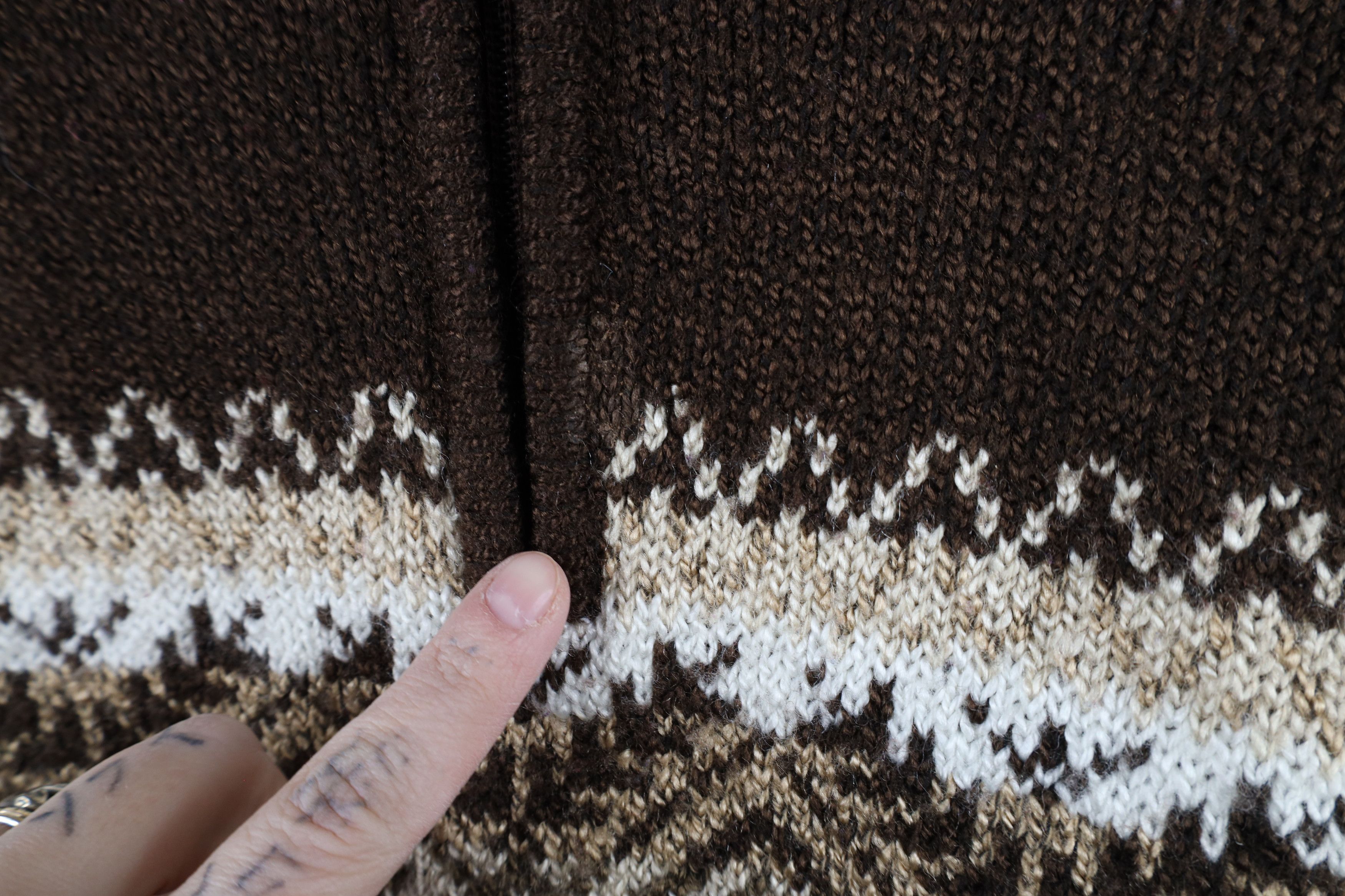 Vintage Vintage 90s Streetwear Blend Fair Isle Knit Half Zip Sweater Size L / US 10 / IT 46 - 4 Thumbnail