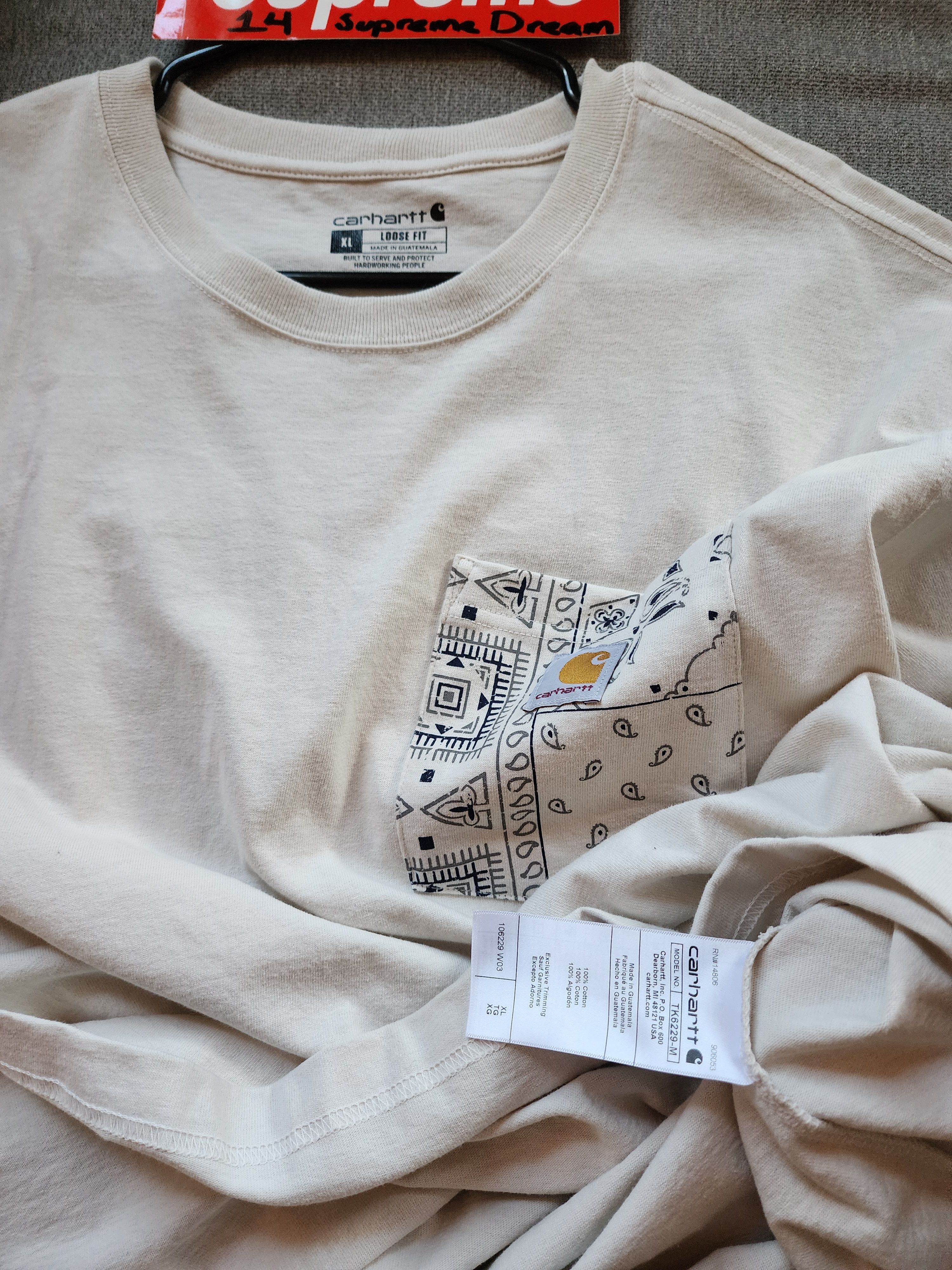 Carhartt Carhartt Men's Paisley Pocket Tee Size US XL / EU 56 / 4 - 3 Thumbnail