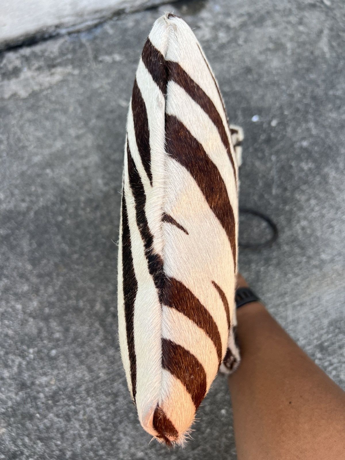 Leather Vintage J&M Davidson England Zebra Leather Sling Bag Size ONE SIZE - 15 Thumbnail