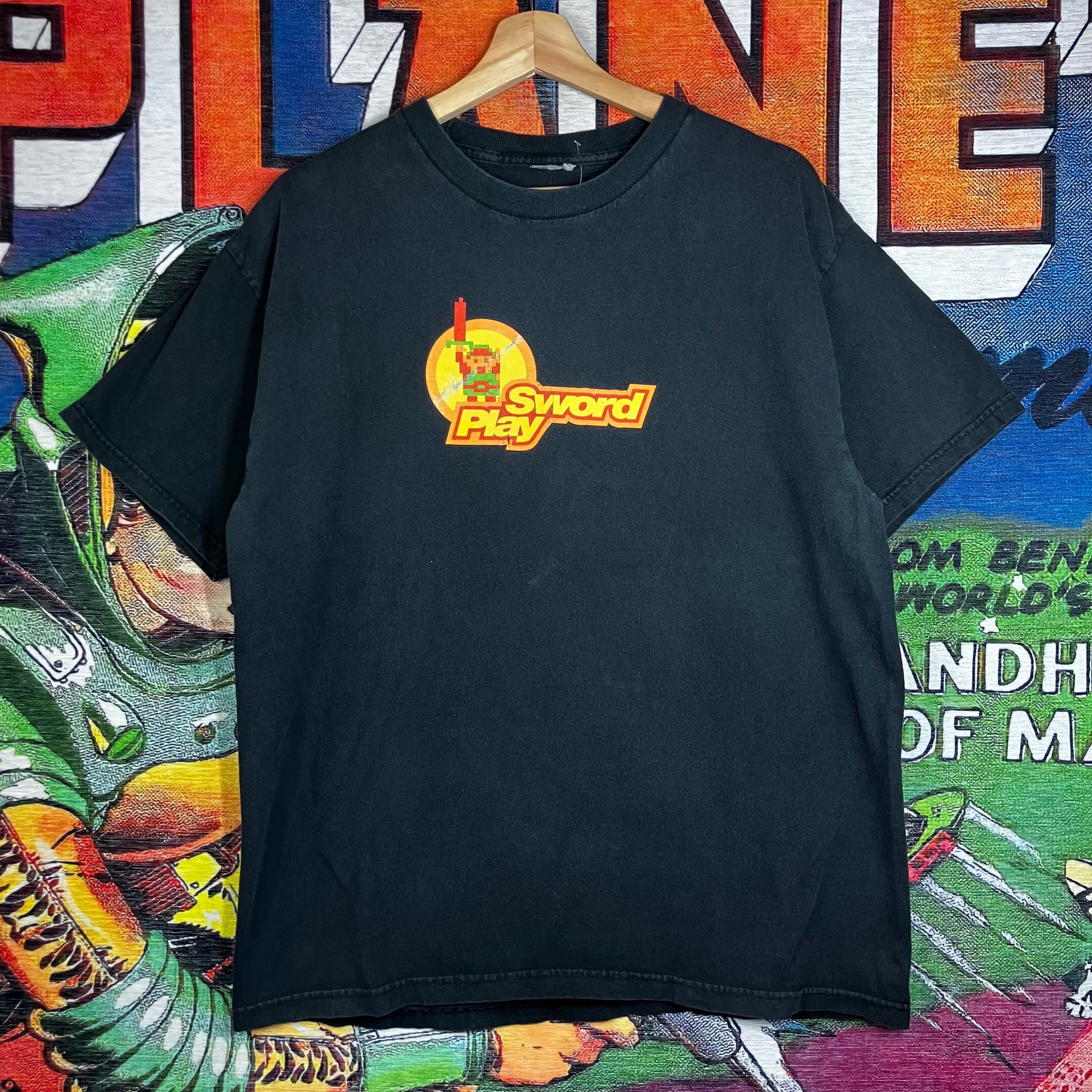Nintendo × Vintage Vintage Y2K Nintendo Sword Play Tee Size L Size US L / EU 52-54 / 3 - 1 Thumbnail
