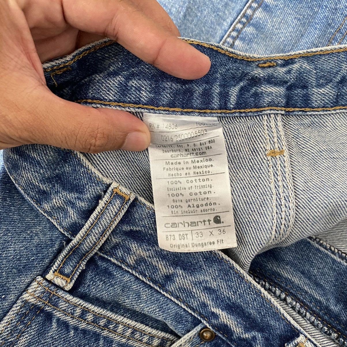 Carhartt Vintage Carhartt Double Knee Blue Carpenter Denim Jeans Size US 33 - 22 Thumbnail