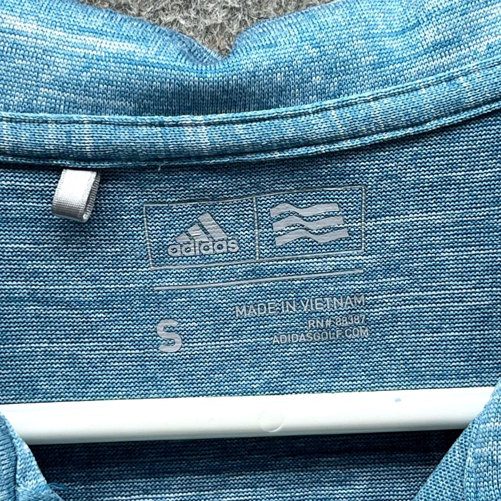 Adidas Adidas Golf Polo Shirt Mens Small Blue Heather Solid Performance Tagless Casual Shirt Size US S / EU 44-46 / 1 - 2 Thumbnail