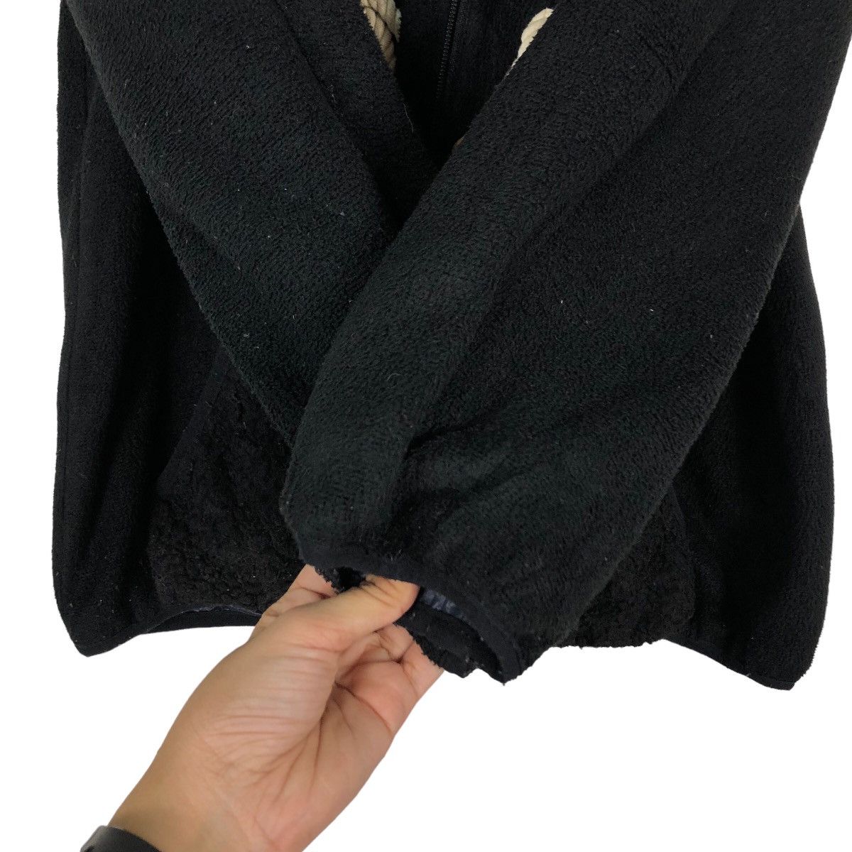 Issey Miyake 🔥Wool Biker Jacket Wood Button Mercibeaucoup Jevous Enprie Size US M / EU 48-50 / 2 - 16 Thumbnail