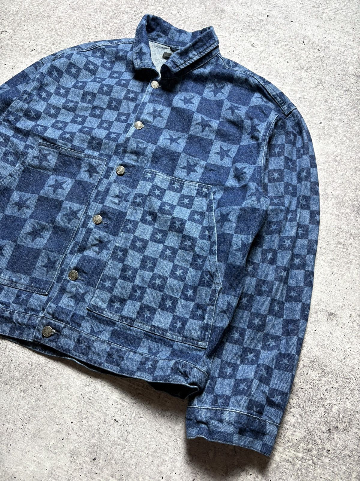 Jaded London Jaded London Monogram Denim Jacket Size US L / EU 52-54 / 3 - 7 Thumbnail