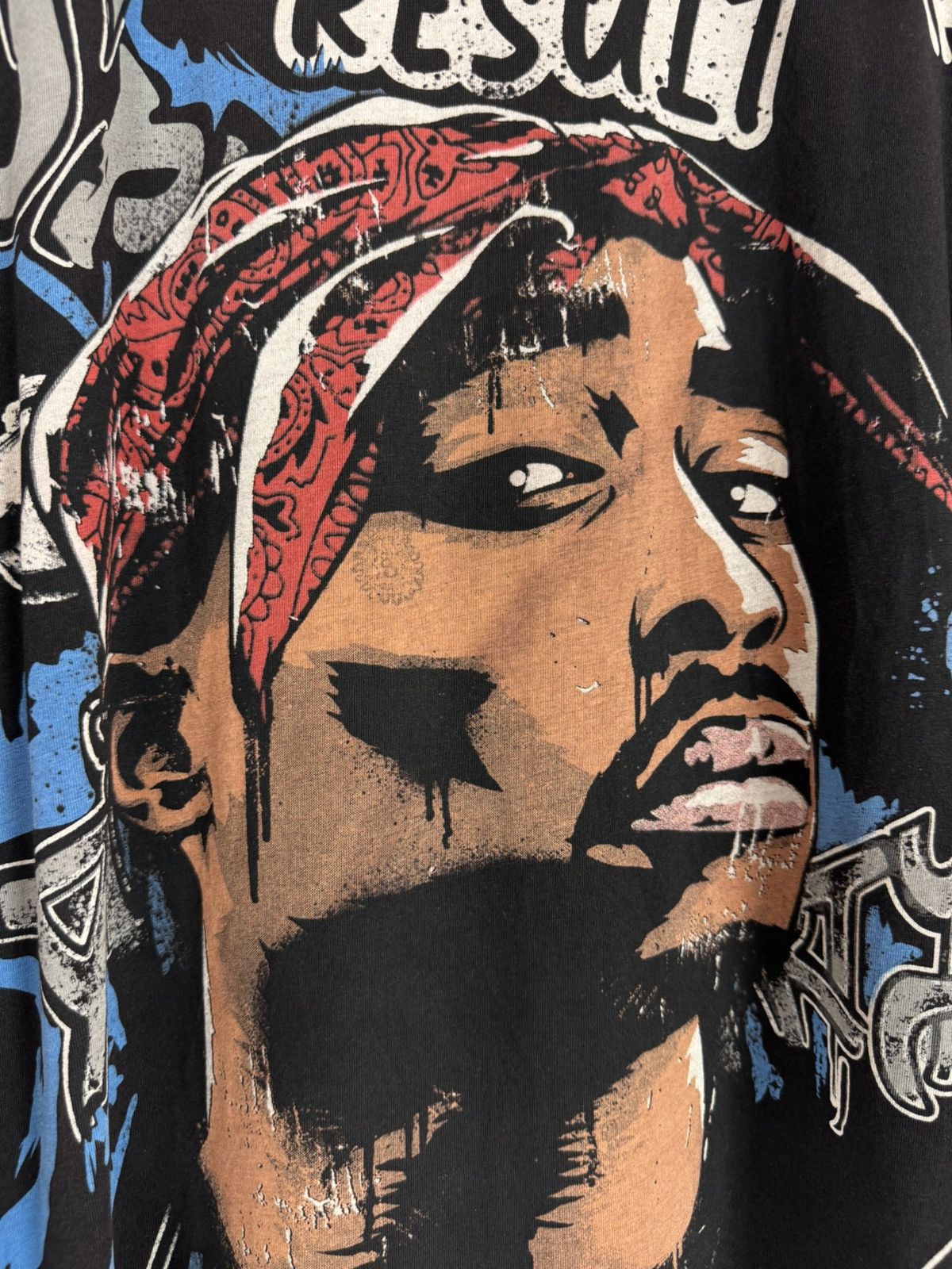 Band Tees Faded 2Pac Over Print T-Shirt Size US L / EU 52-54 / 3 - 9 Thumbnail