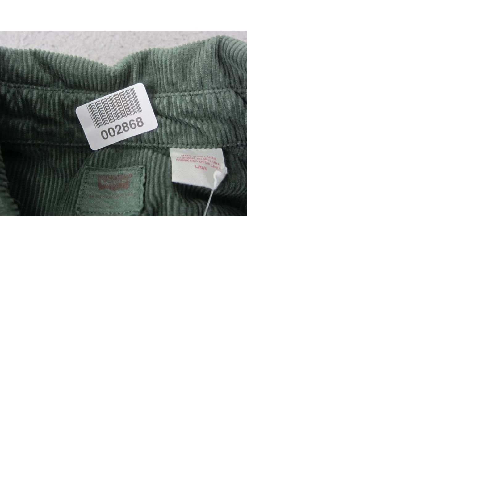 Levi's Levi's Shirt Women Large Green Corduroy Western Button Cowgirl Rodeo Classic NWT Size L / US 10 / IT 46 - 9 Thumbnail