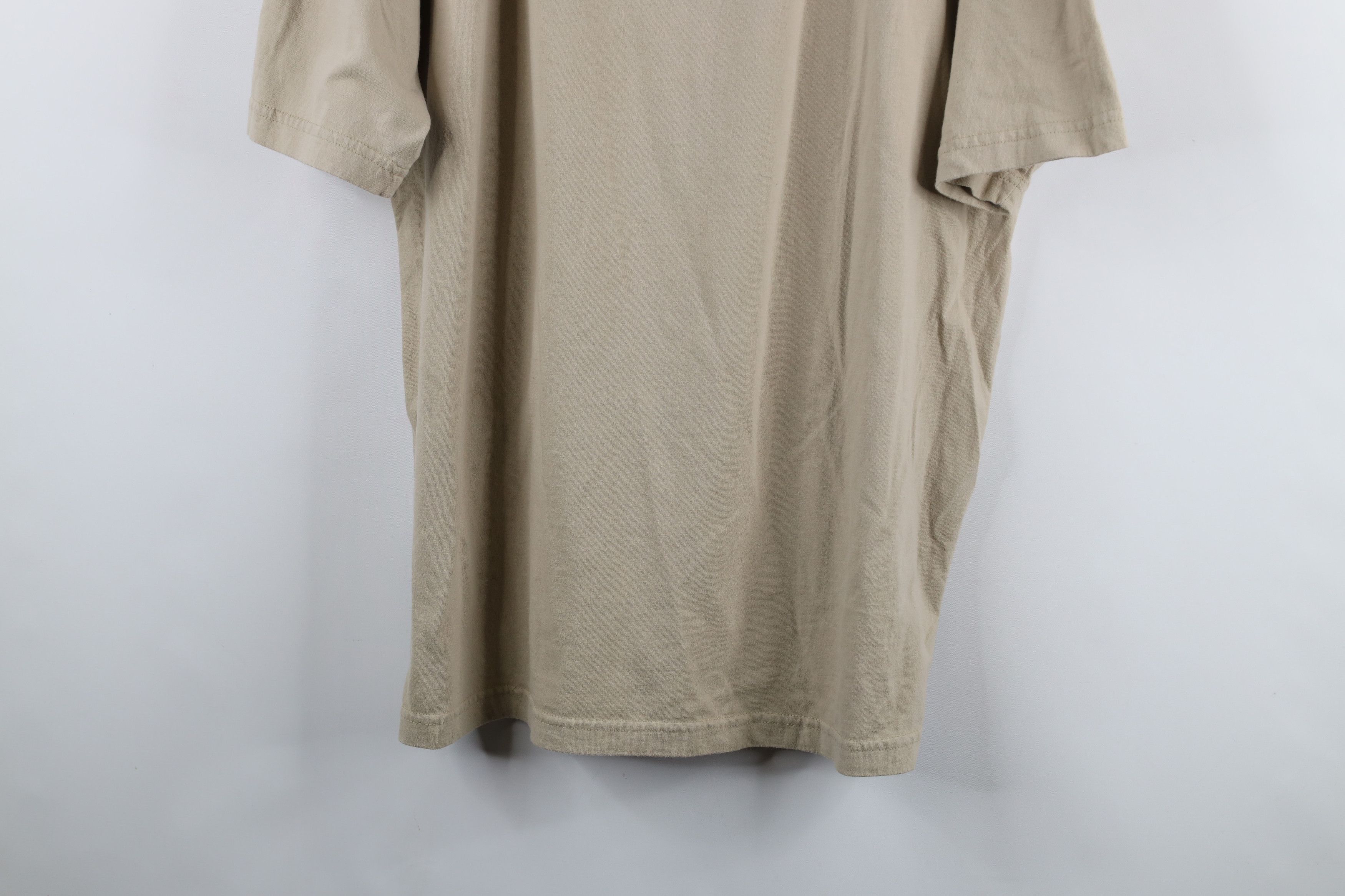 Vintage Vintage 90s Streetwear Short Sleeve T-Shirt Beige Cotton Size US L / EU 52-54 / 3 - 3 Thumbnail