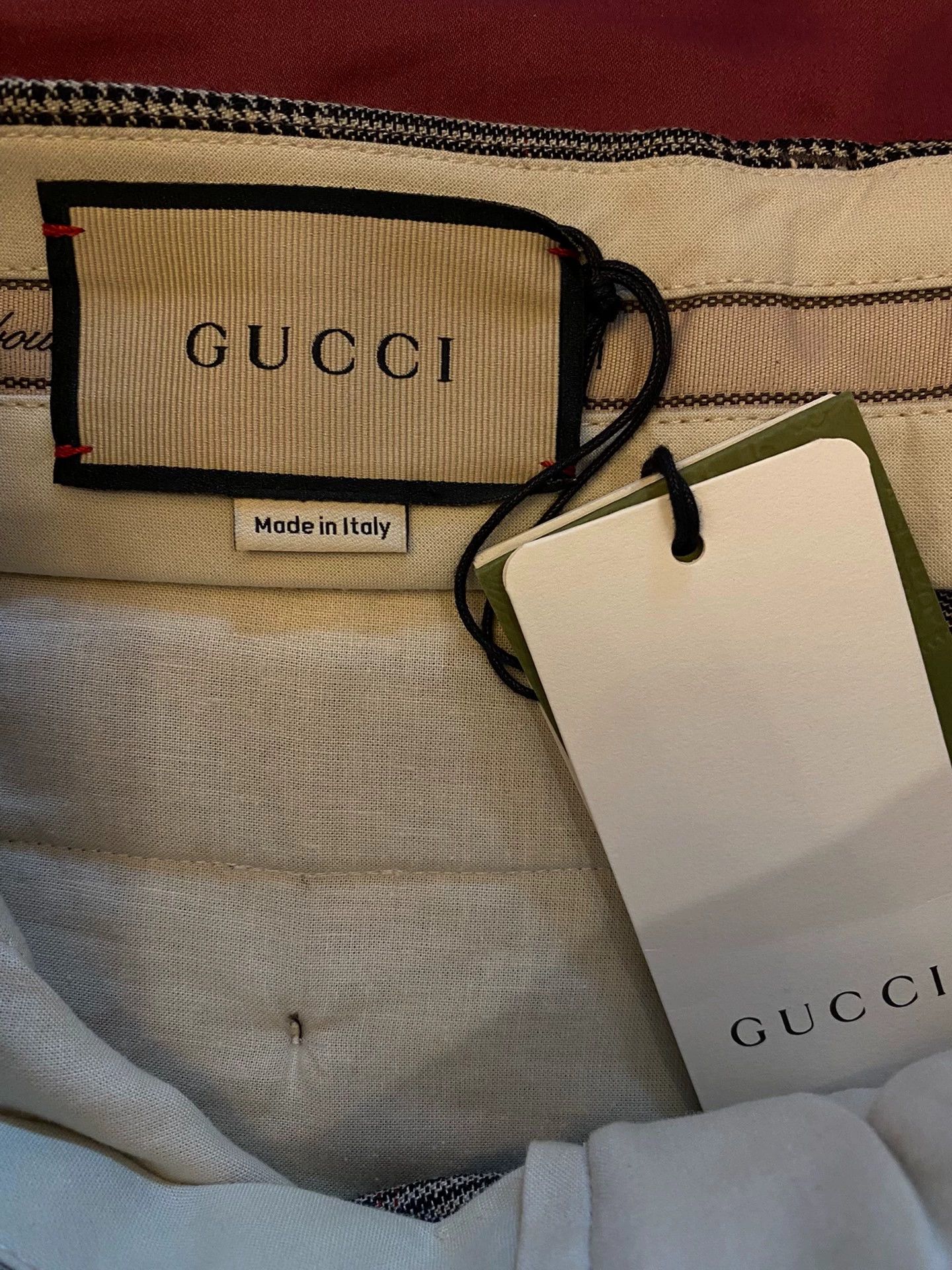 Gucci GUCCI 1921 Blue Label Linen Wool Prince Check Shorts Size US 32 / EU 48 - 5 Thumbnail