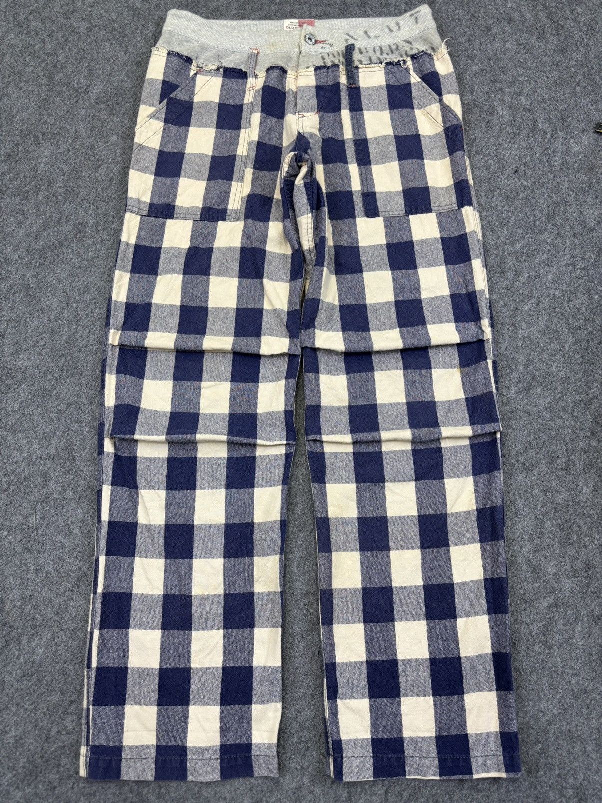 Japanese Brand 💥Hybrid💥Old Betty Baker Plaid Easy Pant K16 Size US 31 - 15 Thumbnail