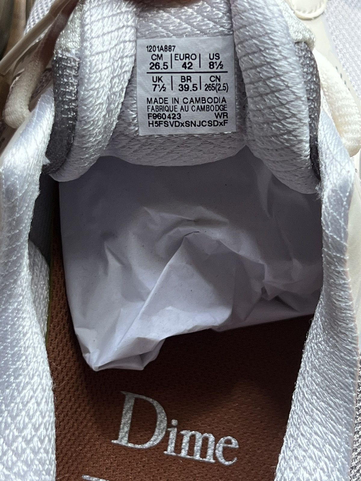 Asics × Dime Dime Asics GT-2160 Arctic Wolf Size US 8.5 / EU 41-42 - 7 Thumbnail