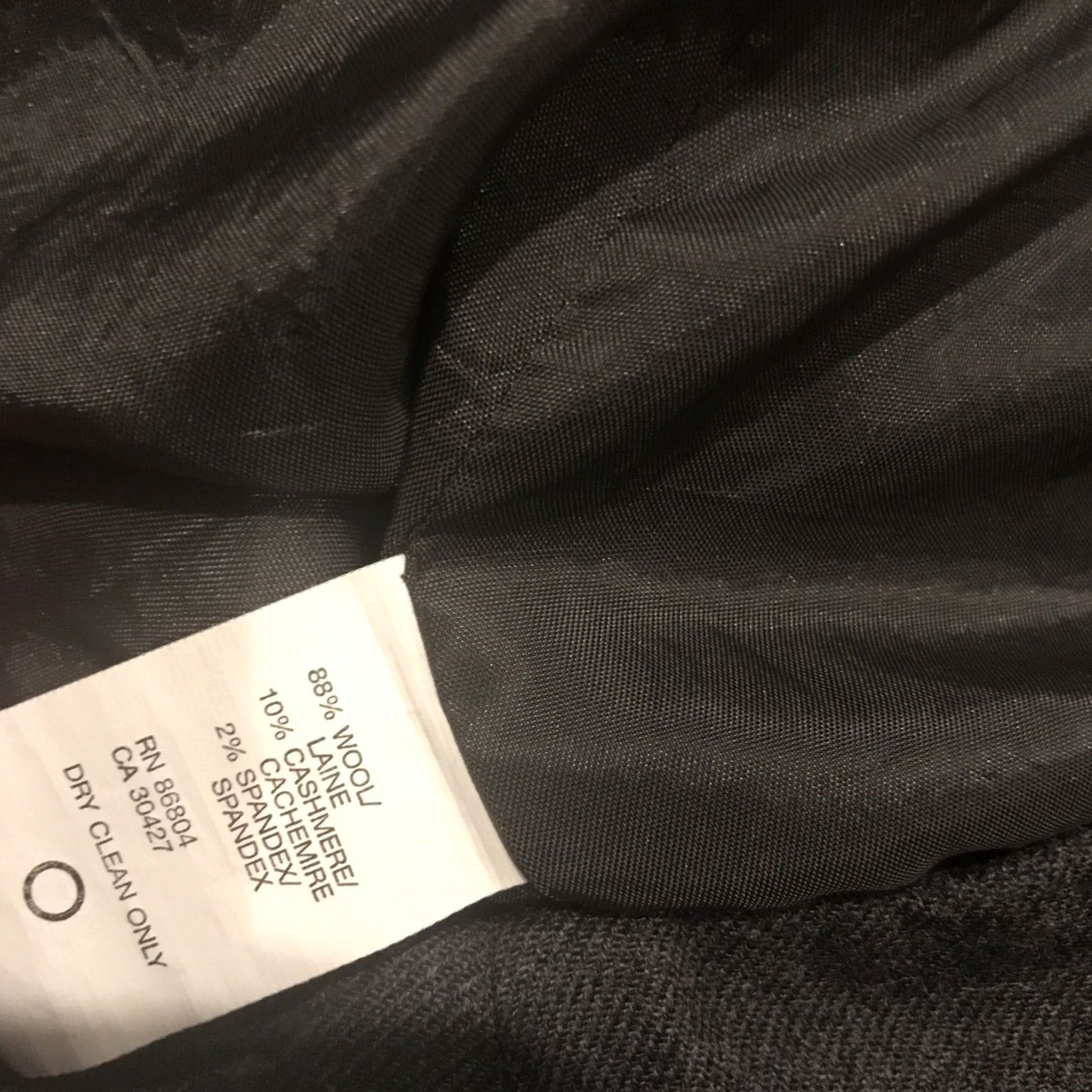 Vintage VINTAGE M.A.G. by Magashoni Skirt Women Midi Straight Pencil Gray Size 10 Wool Blend Zip Rise Mid 31" Length Size 32" / US 10 / IT 46 - 3 Thumbnail