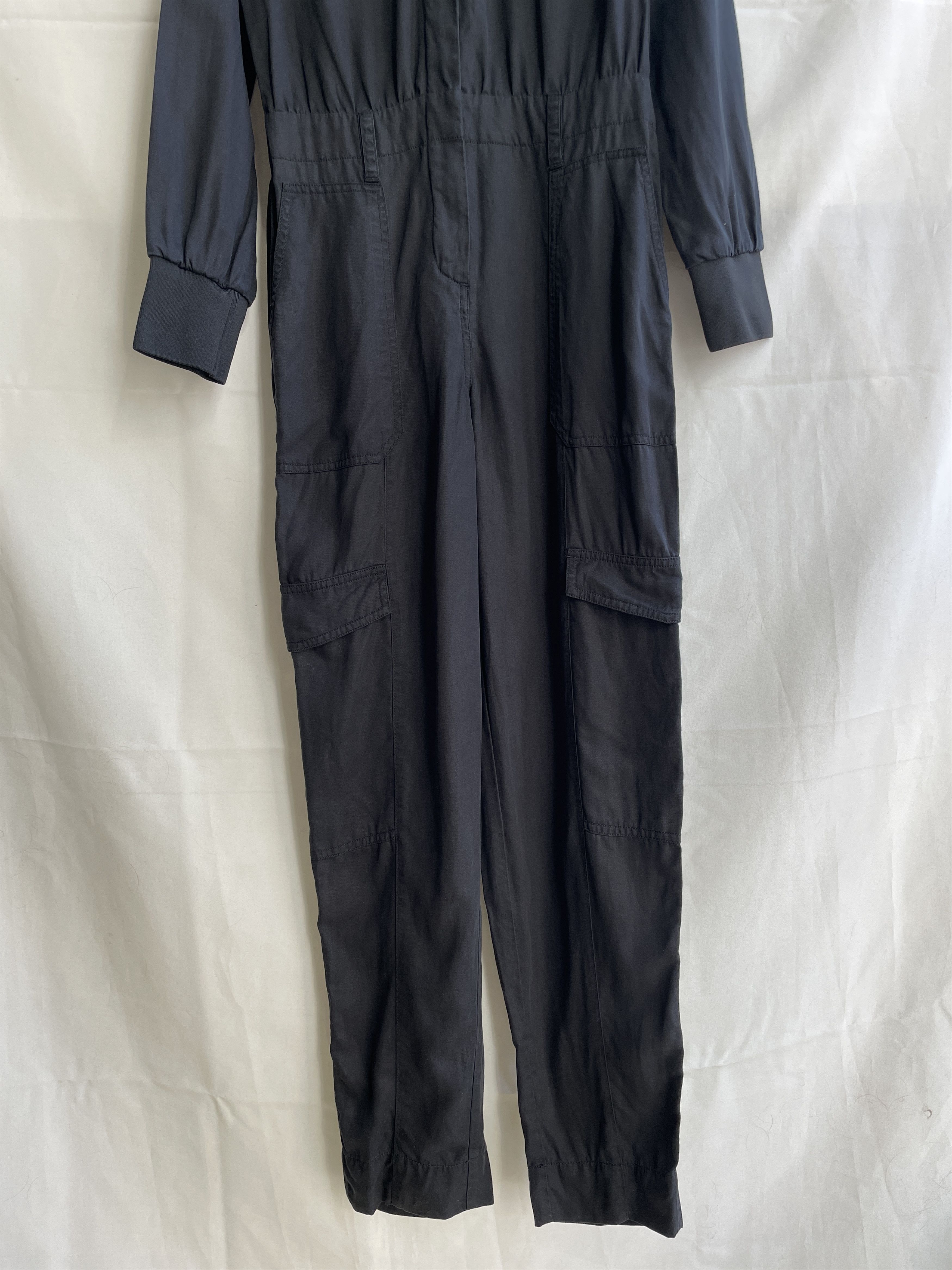 ME+EM Me+Em Lyocell Linen Black Jumpsuit Size UK 6 Size 26" / US 2 / IT 38 - 7 Thumbnail