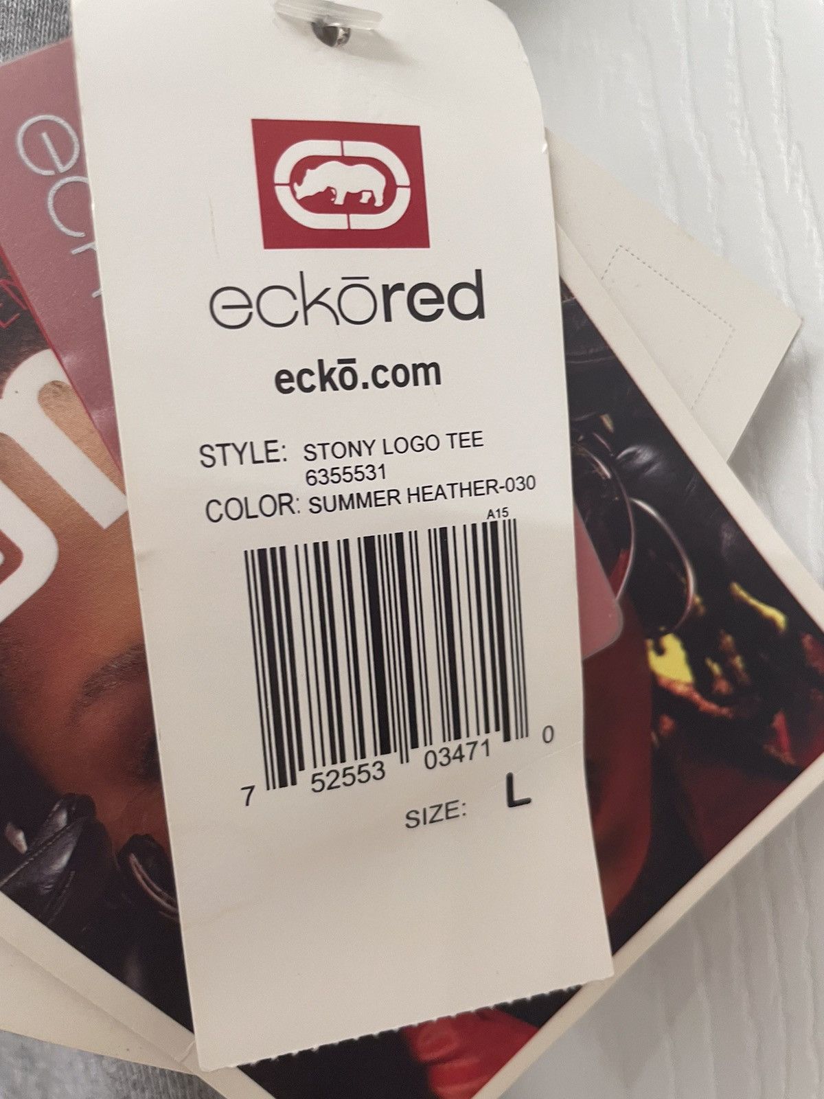 Ecko Unltd. Vintage Echo Red Knit Gray Top Size Large Size L / US 10 / IT 46 - 4 Thumbnail