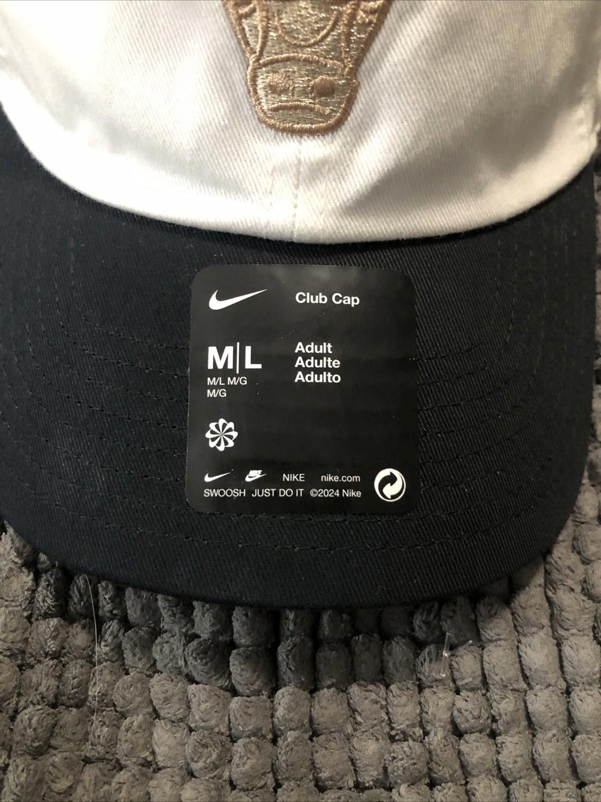 Nike Chicago Bulls Nike Adult White Club Cap M/L NWT Size ONE SIZE - 2 Thumbnail