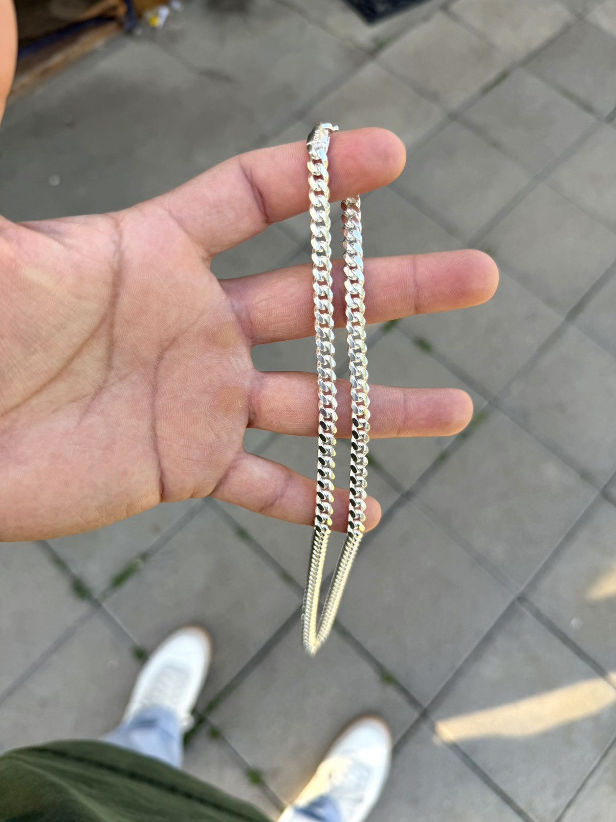 Sterling Silver Silver Miami Cuban Chain 20” Size ONE SIZE - 2 Thumbnail