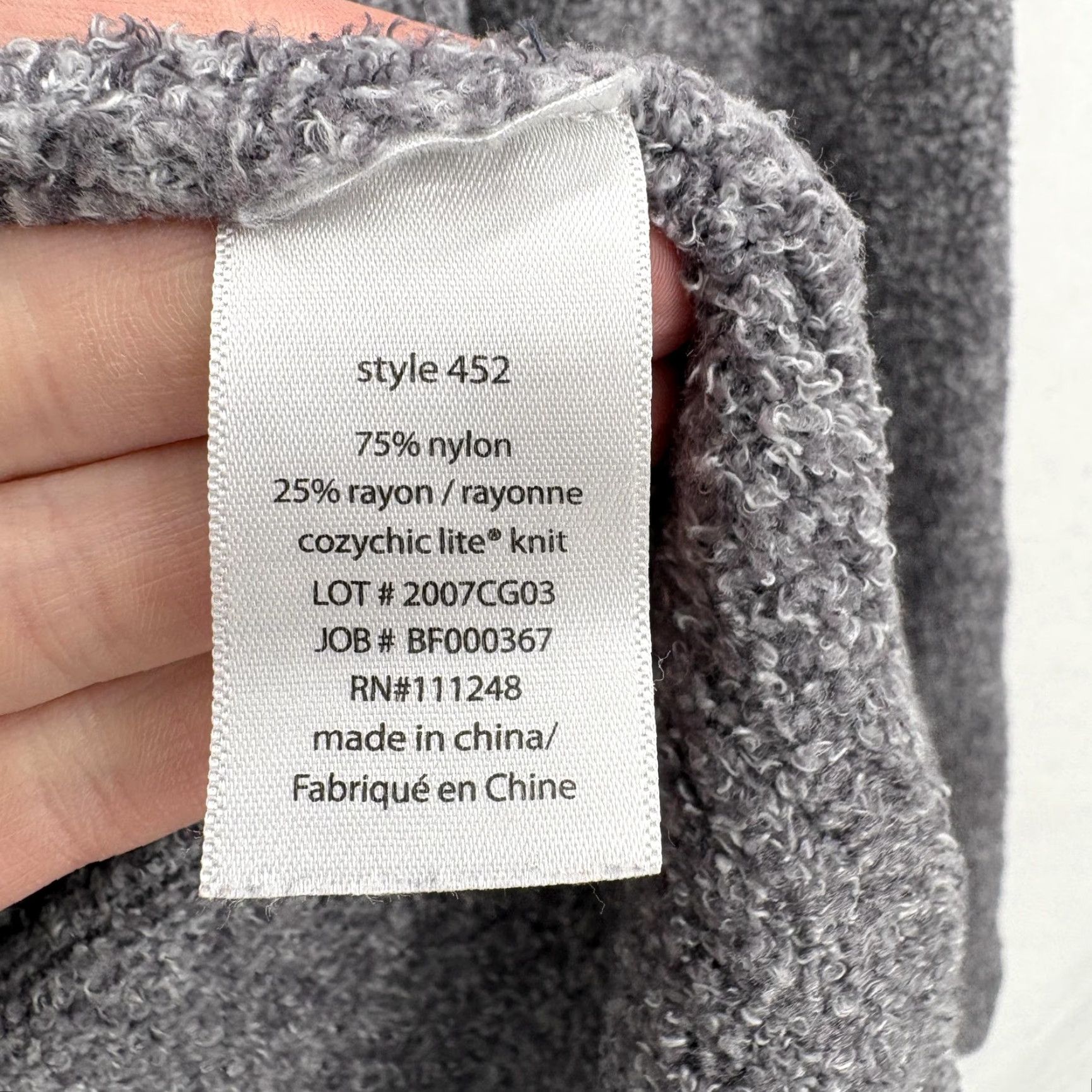 Vintage Barefoot Dreams Cardigan Womens L/XL Gray Cozychic Lite Open Front Lightweight Knit Sweater Casual Womens L/XL Gray Barefoot Dreams Cardigan Size L / US 10 / IT 46 - 5 Thumbnail