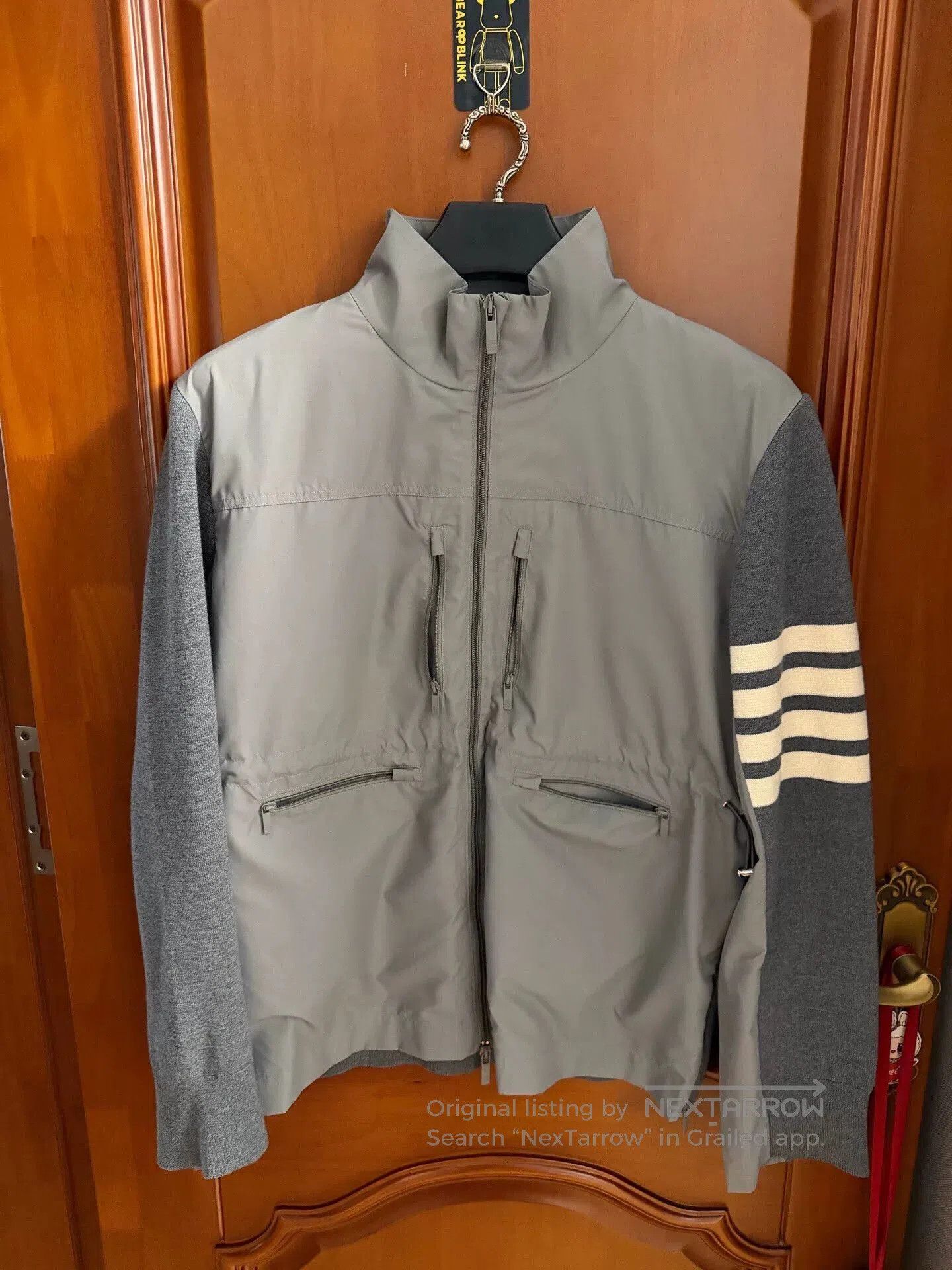 Thom Browne gray wool blend jacket by thom browne. Size US XL / EU 56 / 4 - 1 Thumbnail