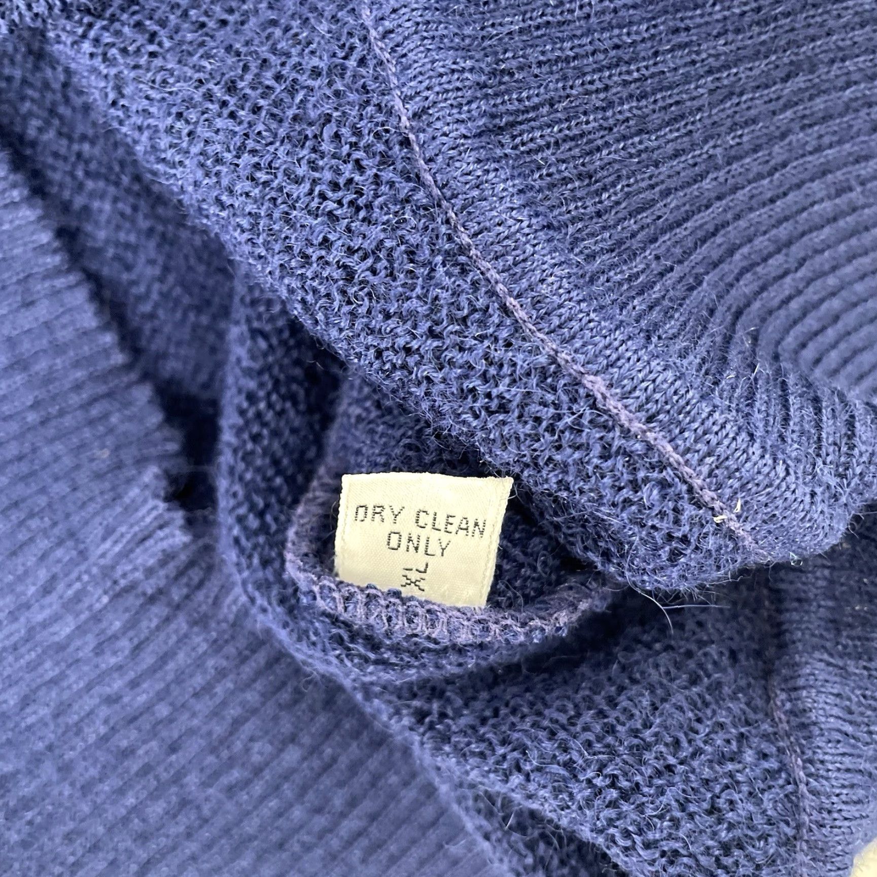Vintage VINTAGE Maus Hoffman Sweater Pullover Adult XL Blue Alpaca Long Sleeve V-Neck Fall Winter Mens Size US XL / EU 56 / 4 - 6 Thumbnail