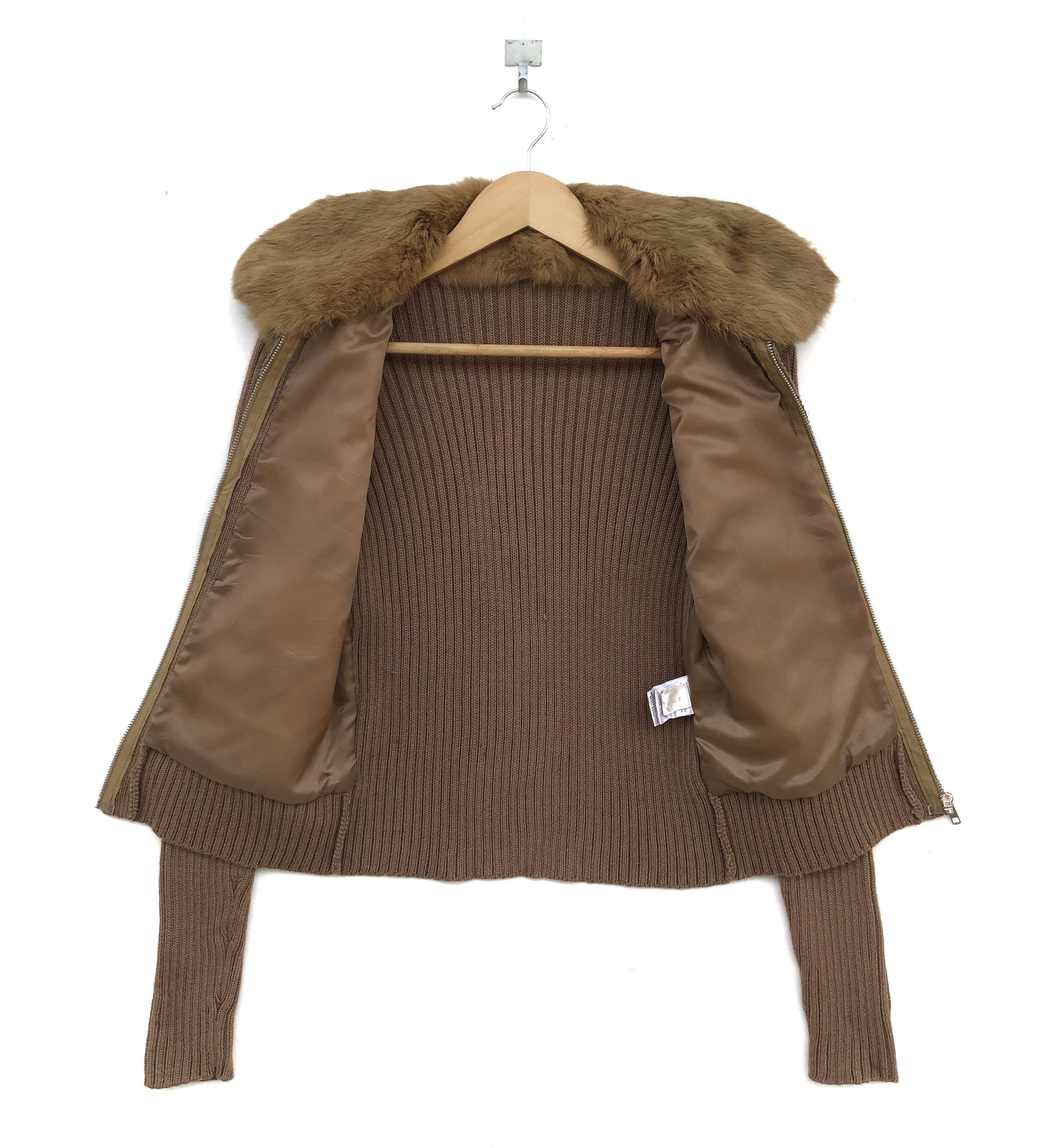 Japanese Brand AW2024 ALDRIDGE JAPAN RABBIT FUR BELLY KNIT JACKET Size S / US 4 / IT 40 - 6 Thumbnail