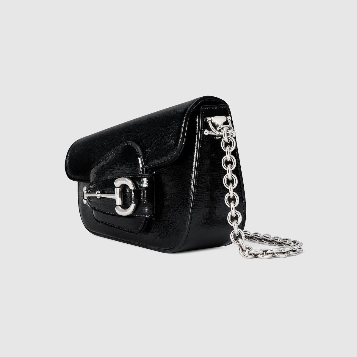 Gucci o1s1wg110225 Size: OS/ Horsebit Mini Shoulder Bag in Black Size ONE SIZE - 2 Thumbnail