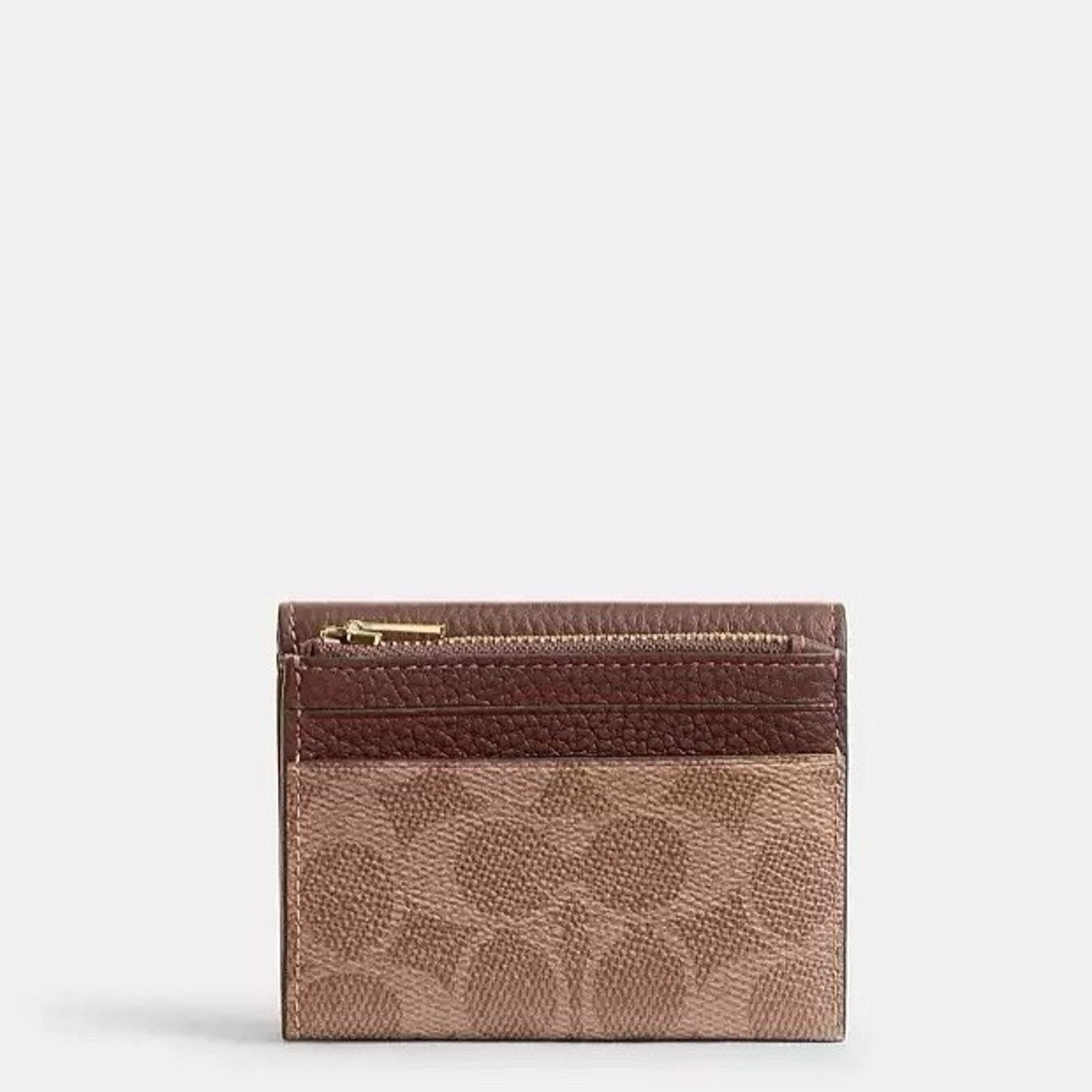 Coach NWT Coach Card Holder Wallet CZ034 Gold/Tan/Brown Size ONE SIZE - 7 Thumbnail