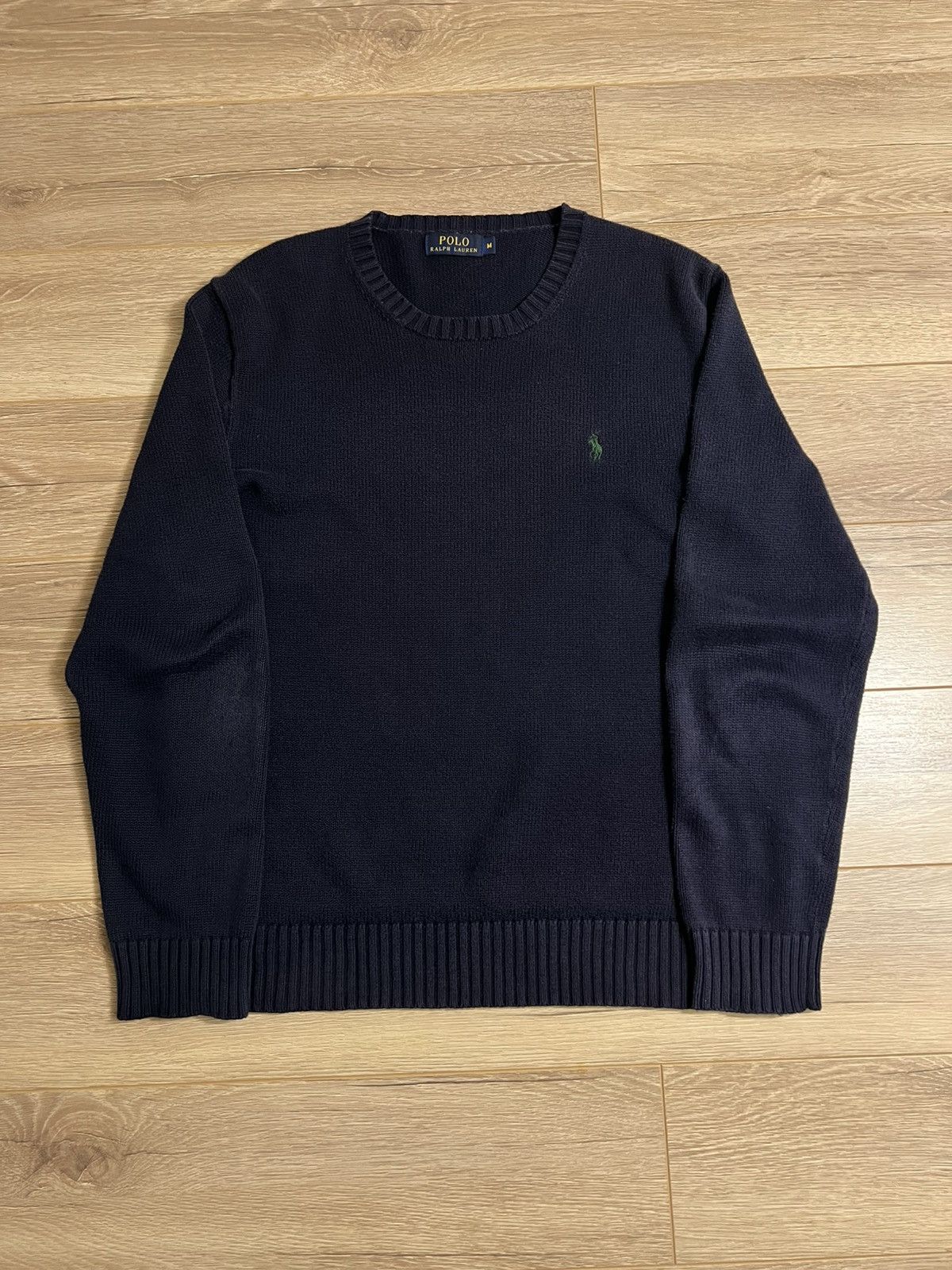 Polo Ralph Lauren Polo Ralph Lauren Men's Crewneck Cotton Sweater - Navy Blue Size US M / EU 48-50 / 2 - 1 Thumbnail