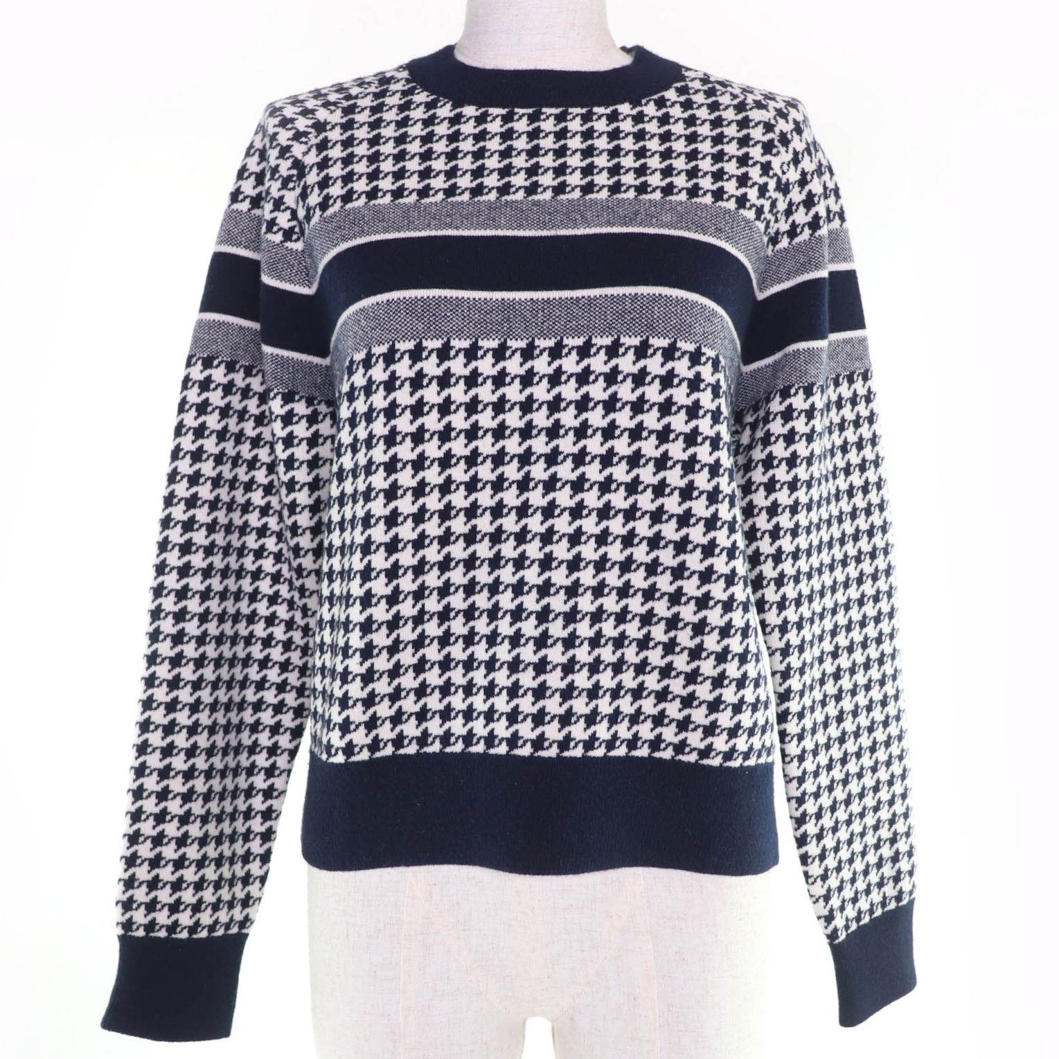 Dior Dior Christian Dior Houndstooth Cashmere Knit Top Textile Tops DUTY FREE for USA Size ONE SIZE - 1 Thumbnail