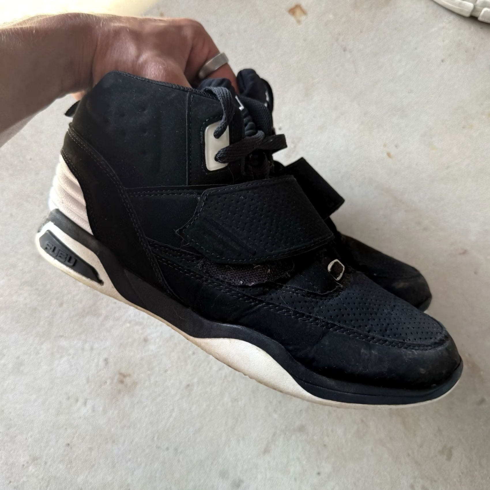 Fubu FUBU Hi Top Basketball Sneakers Mens Size 8.5 Black High Top Shoes Size US M / EU 48-50 / 2 - 2 Thumbnail